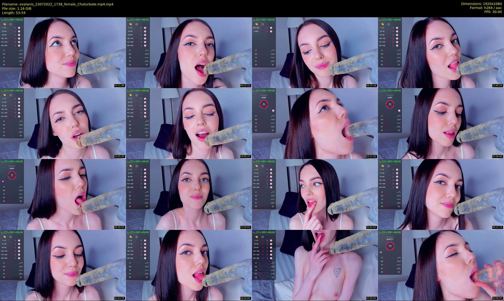 evalanis — 54 minute Chaturbate couple cam show recording, 1080p, Jul 23, 2022