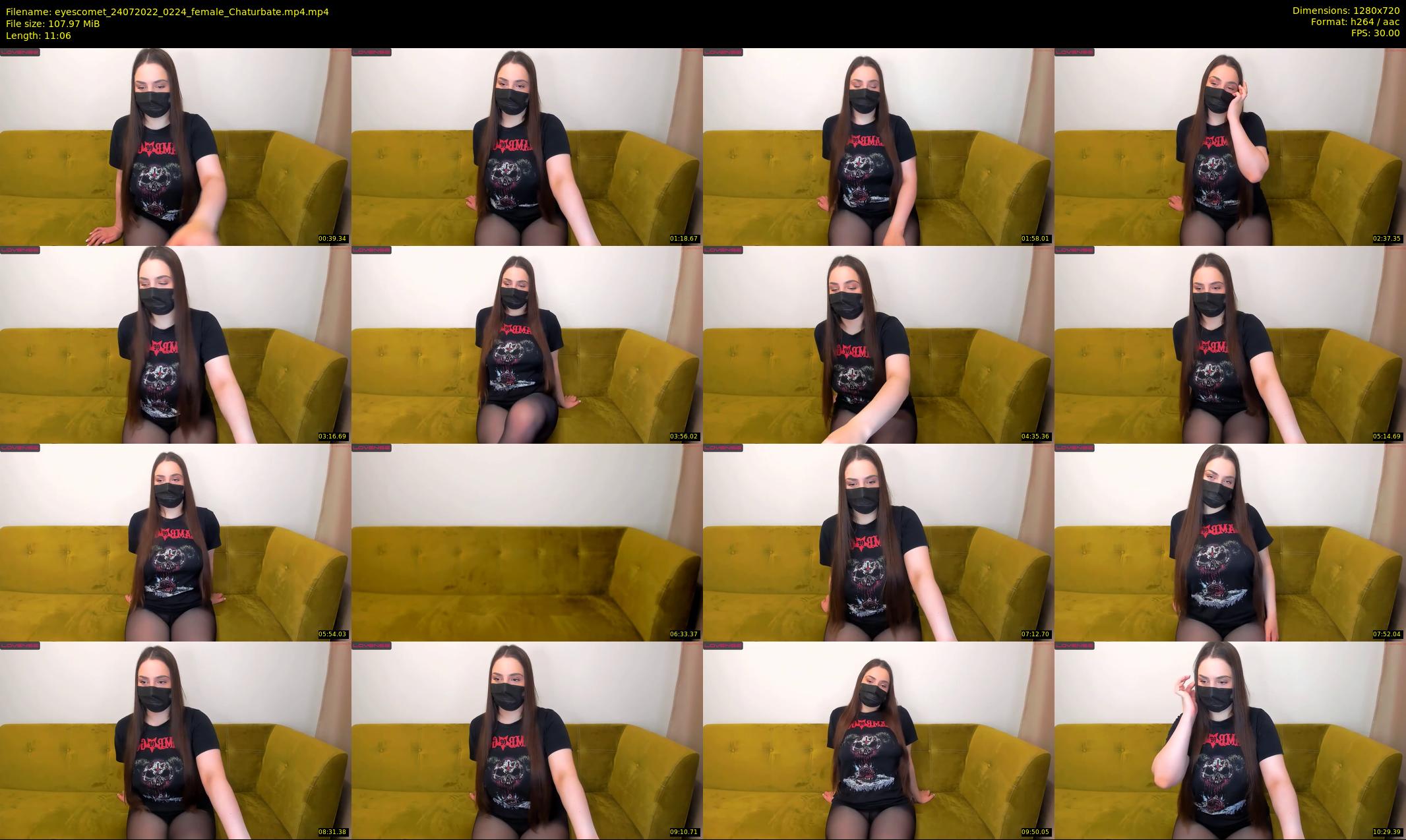 eyescomet — 12 minute Chaturbate female cam show recording, 720p, Jul 24, 2022