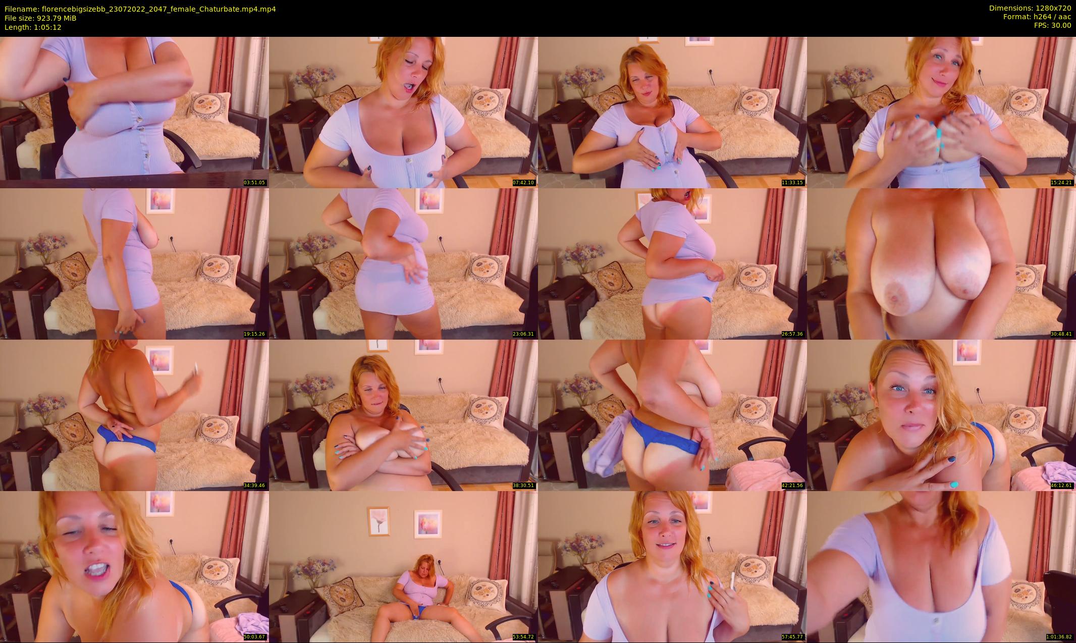 florencebigsizebb — 66 minute Chaturbate female cam show recording, 720p, Jul 23, 2022