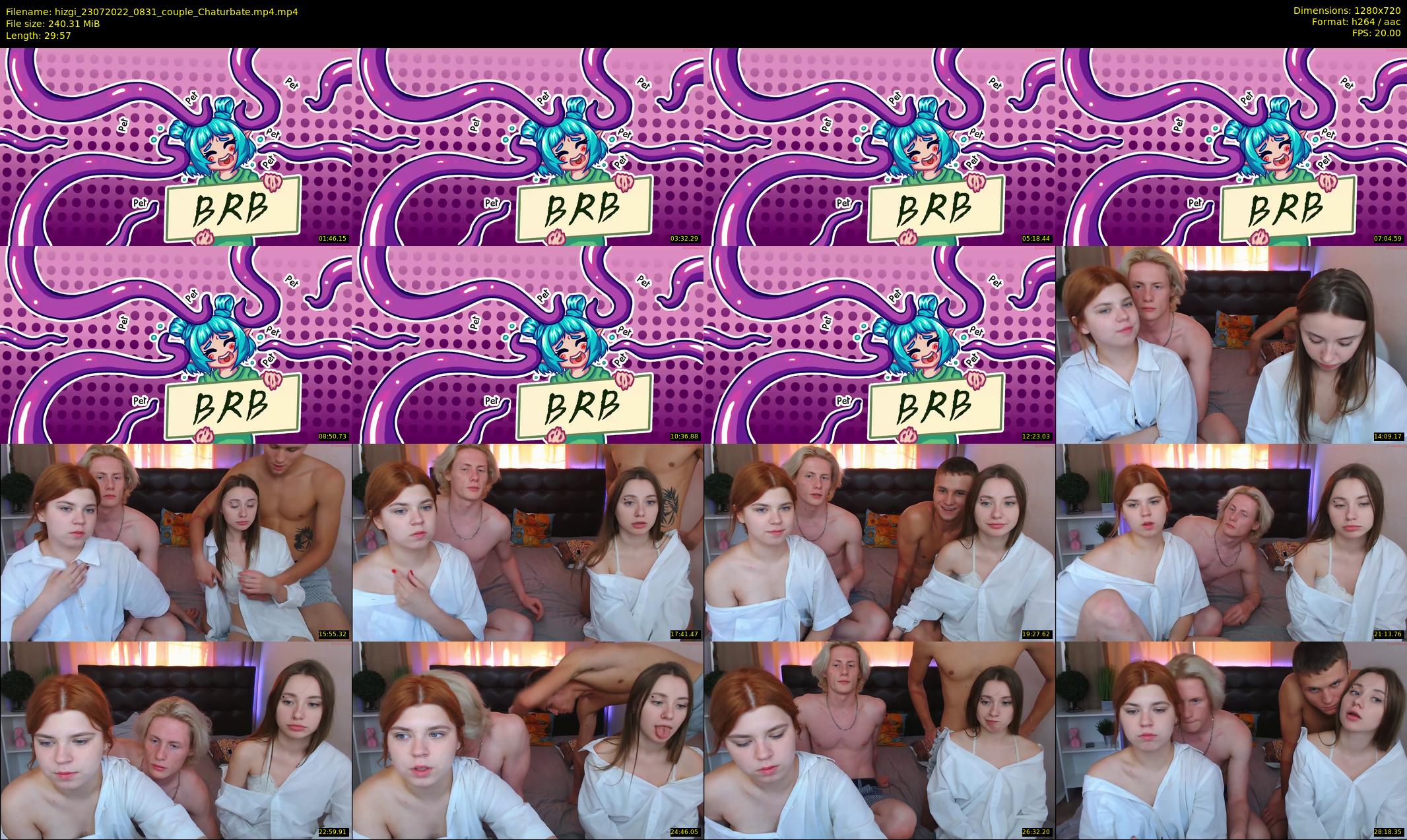 hizgi — 30 minute Chaturbate couple cam show recording, 720p, Jul 23, 2022