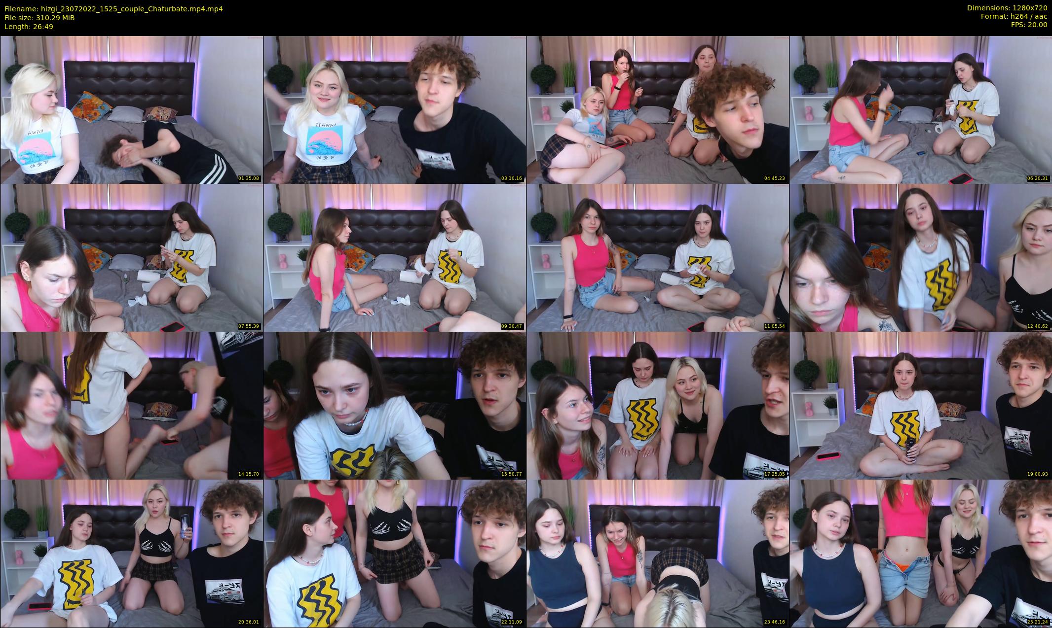 hizgi — 27 minute Chaturbate couple cam show recording, 720p, Jul 23, 2022
