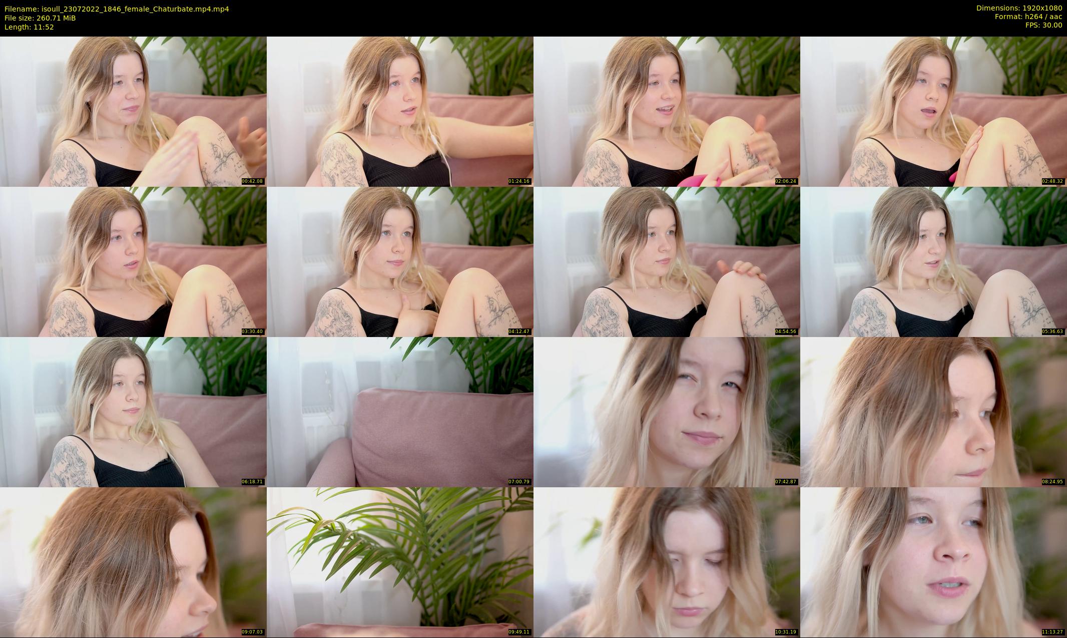 isoull — 12 minute Chaturbate female cam show recording, 1080p, Jul 23, 2022