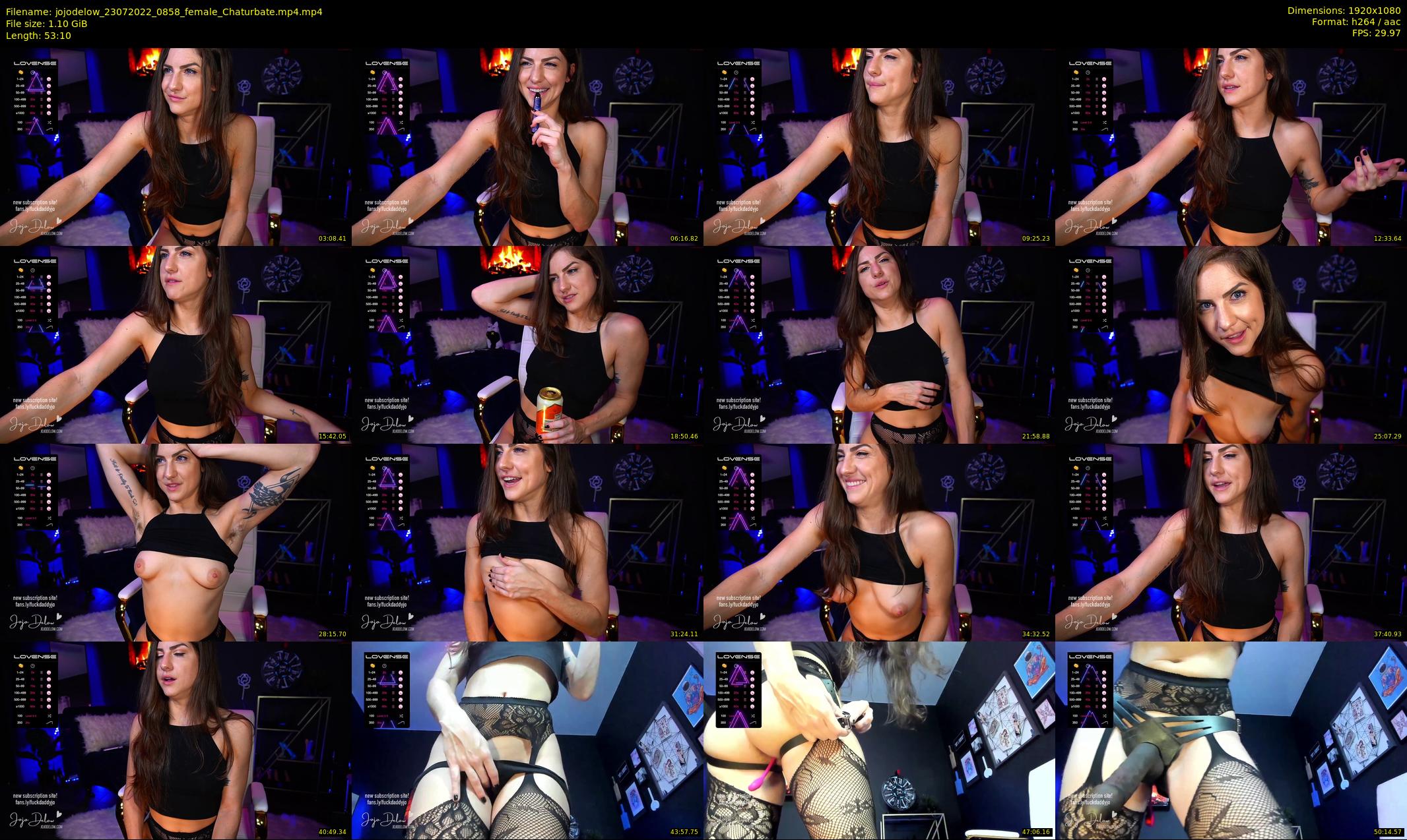 jojodelow — 54 minute Chaturbate female cam show recording, 1080p, Jul 23, 2022