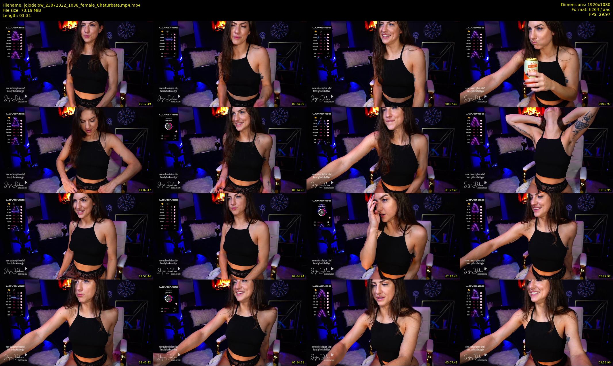 jojodelow — 4 minute Chaturbate female cam show recording, 1080p, Jul 23, 2022