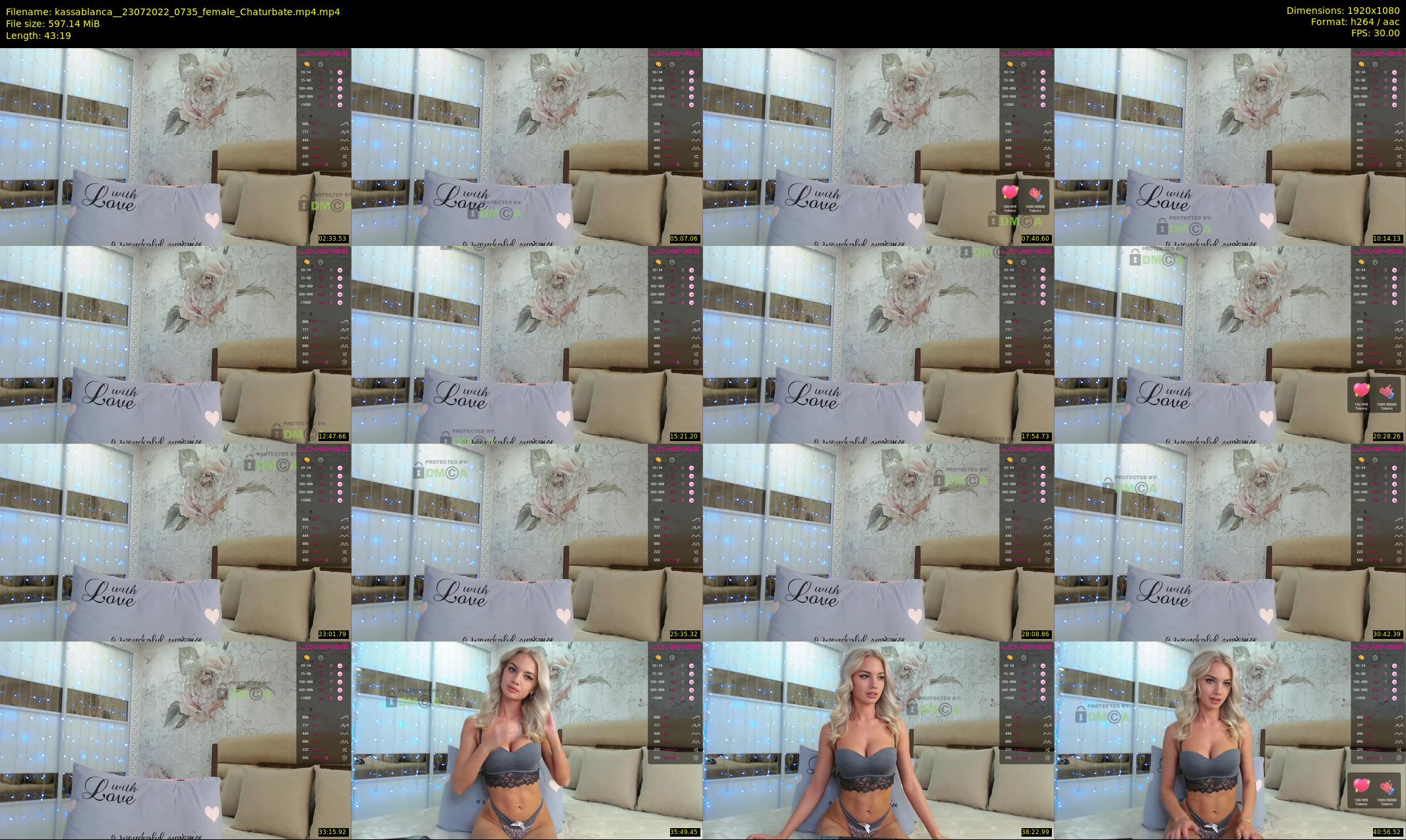 kassablanca_ — 44 minute Chaturbate female cam show recording, 1080p, Jul 23, 2022