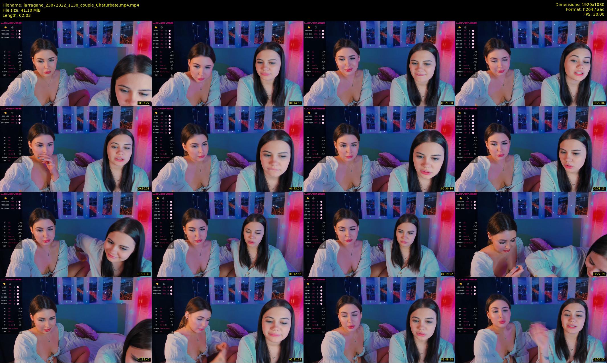 larragane — 3 minute Chaturbate couple cam show recording, 1080p, Jul 23, 2022