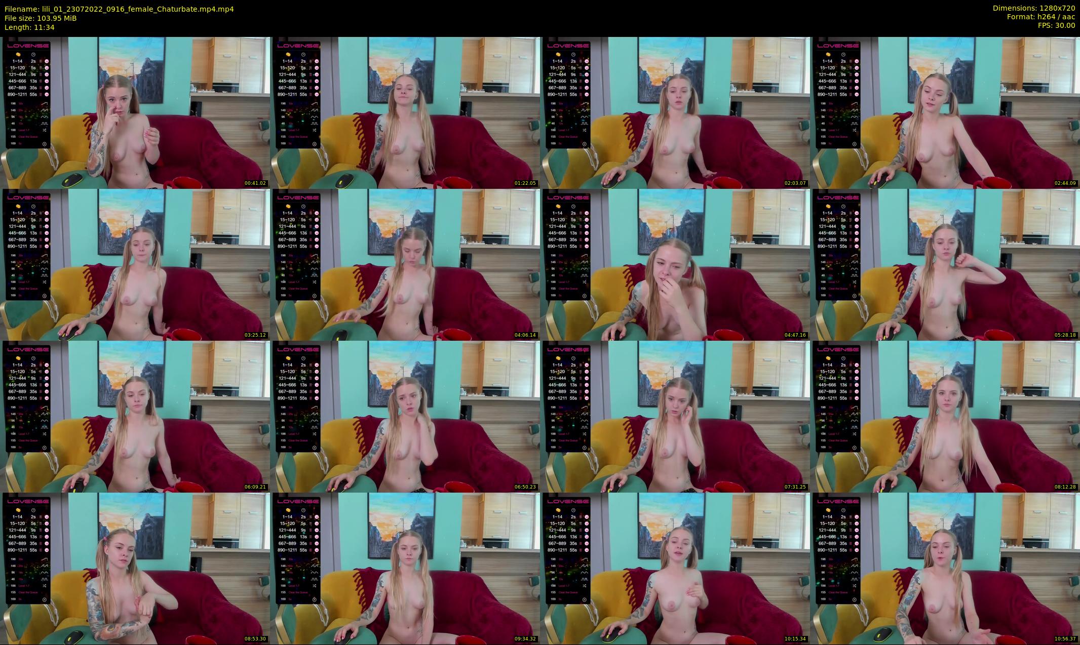 lili_01 — 12 minute Chaturbate female cam show recording, 720p, Jul 23, 2022