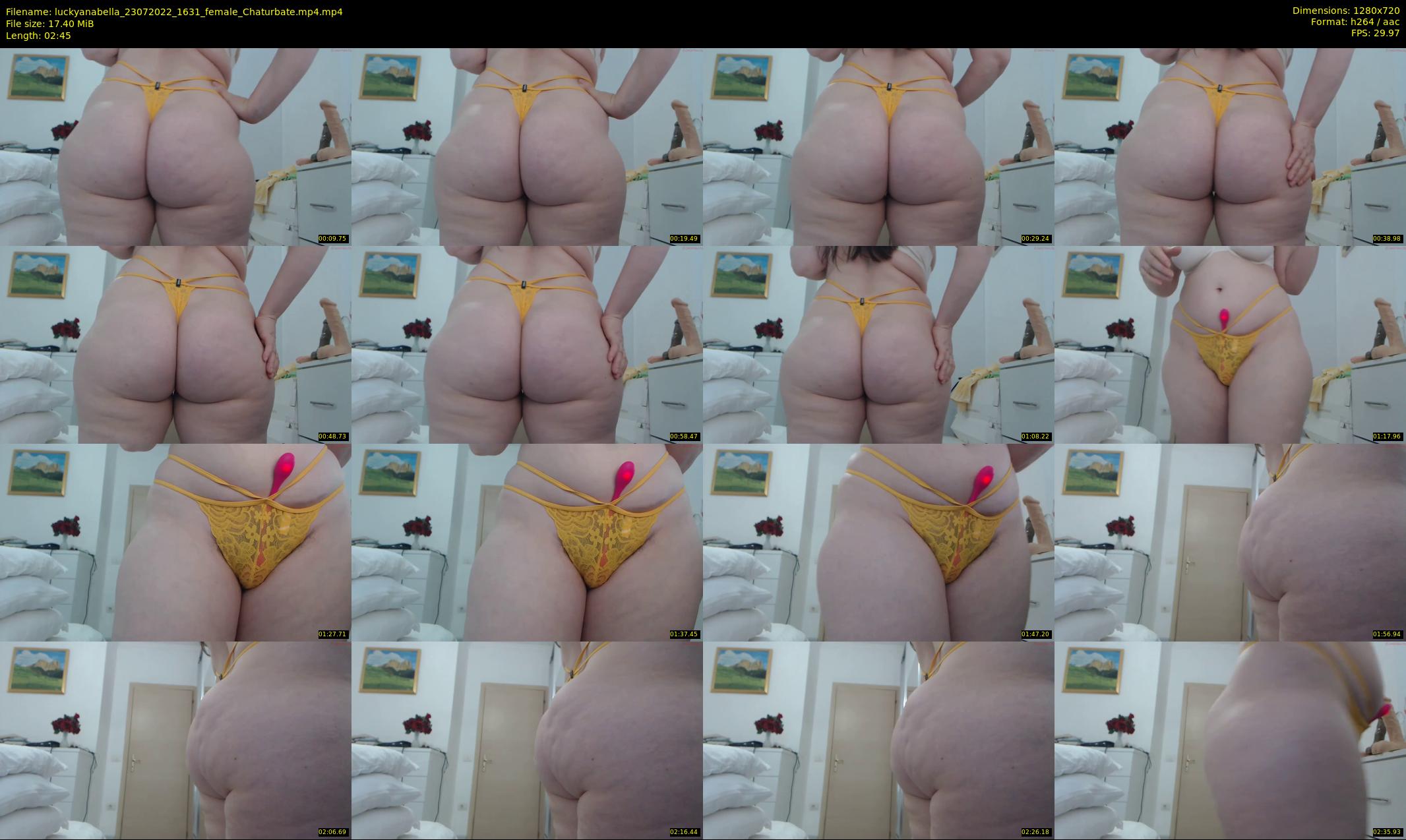 luckyanabella — 3 minute Chaturbate female cam show recording, 720p, Jul 23, 2022