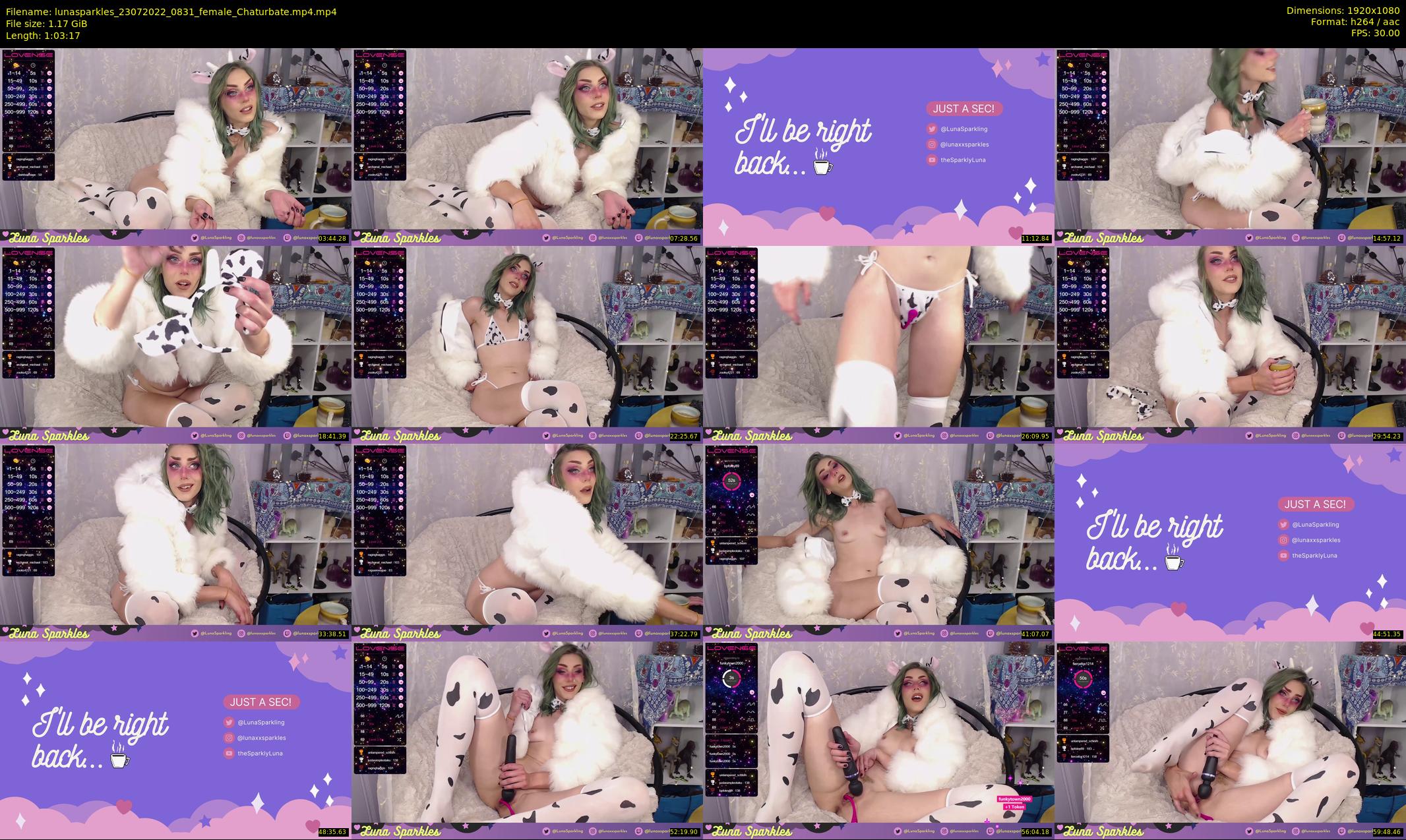 lunasparkles — 64 minute Chaturbate female cam show recording, 1080p, Jul 23, 2022