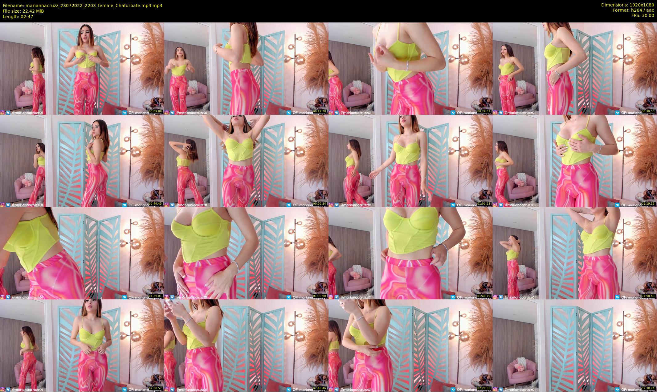 mariannacruzz — 3 minute Chaturbate female cam show recording, 1080p, Jul 23, 2022
