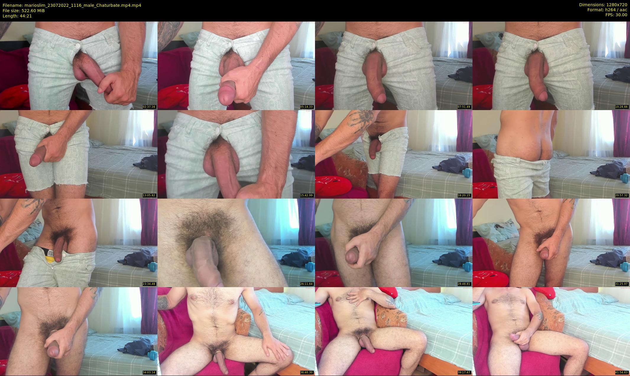 marioslim — 45 minute Chaturbate male cam show recording, 720p, Jul 23, 2022