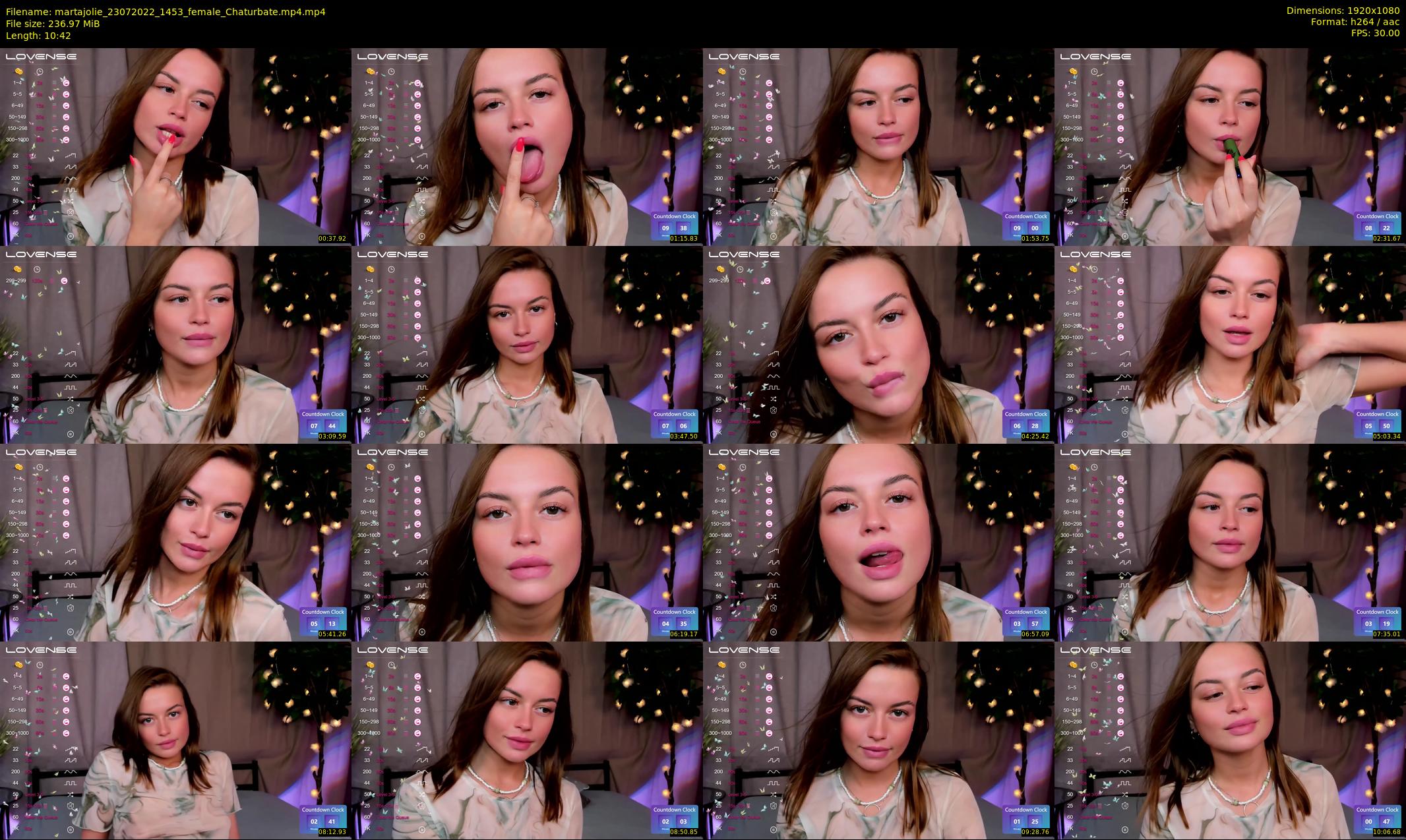 martajolie — 11 minute Chaturbate female cam show recording, 1080p, Jul 23, 2022