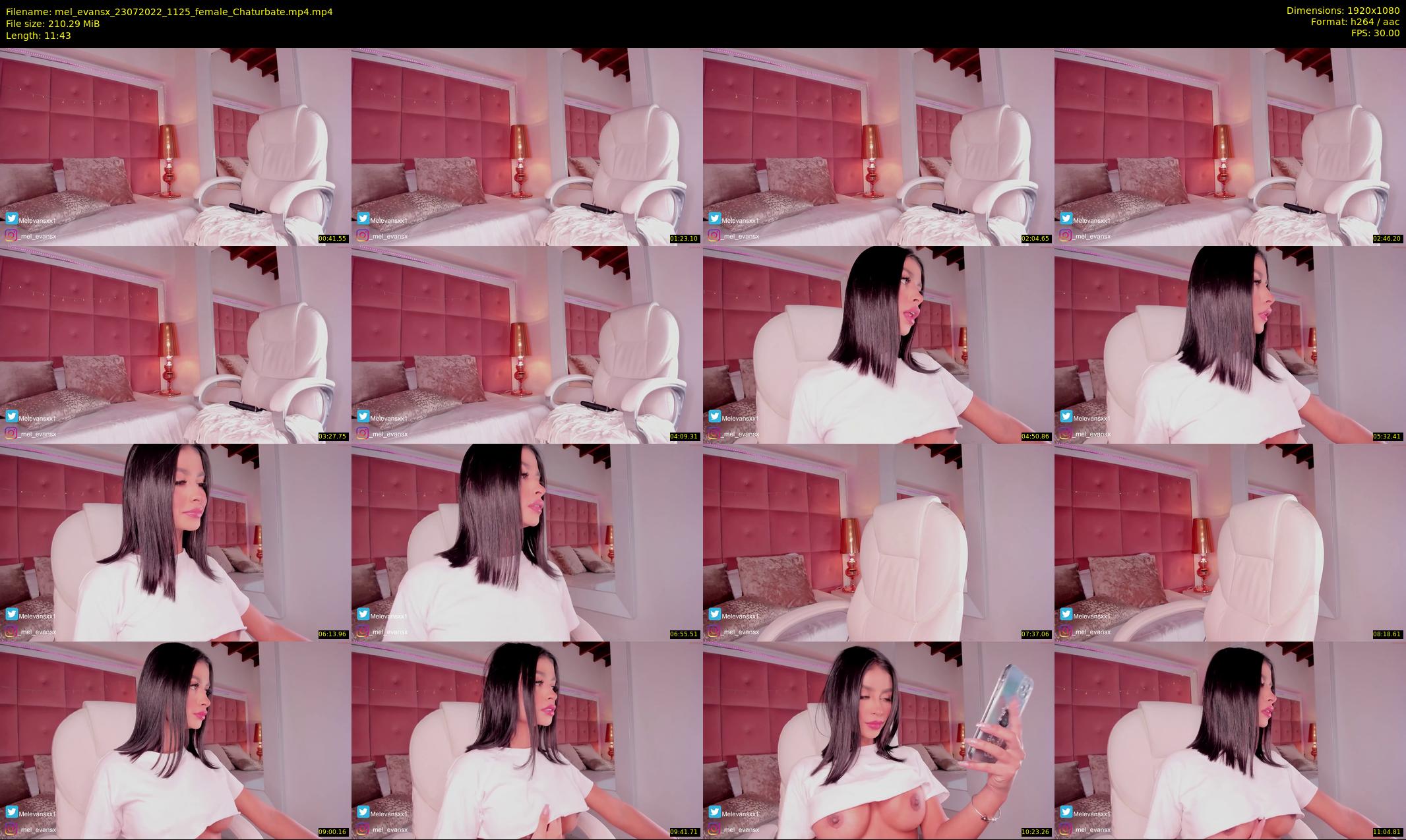 mel_evansx — 12 minute Chaturbate female cam show recording, 1080p, Jul 23, 2022