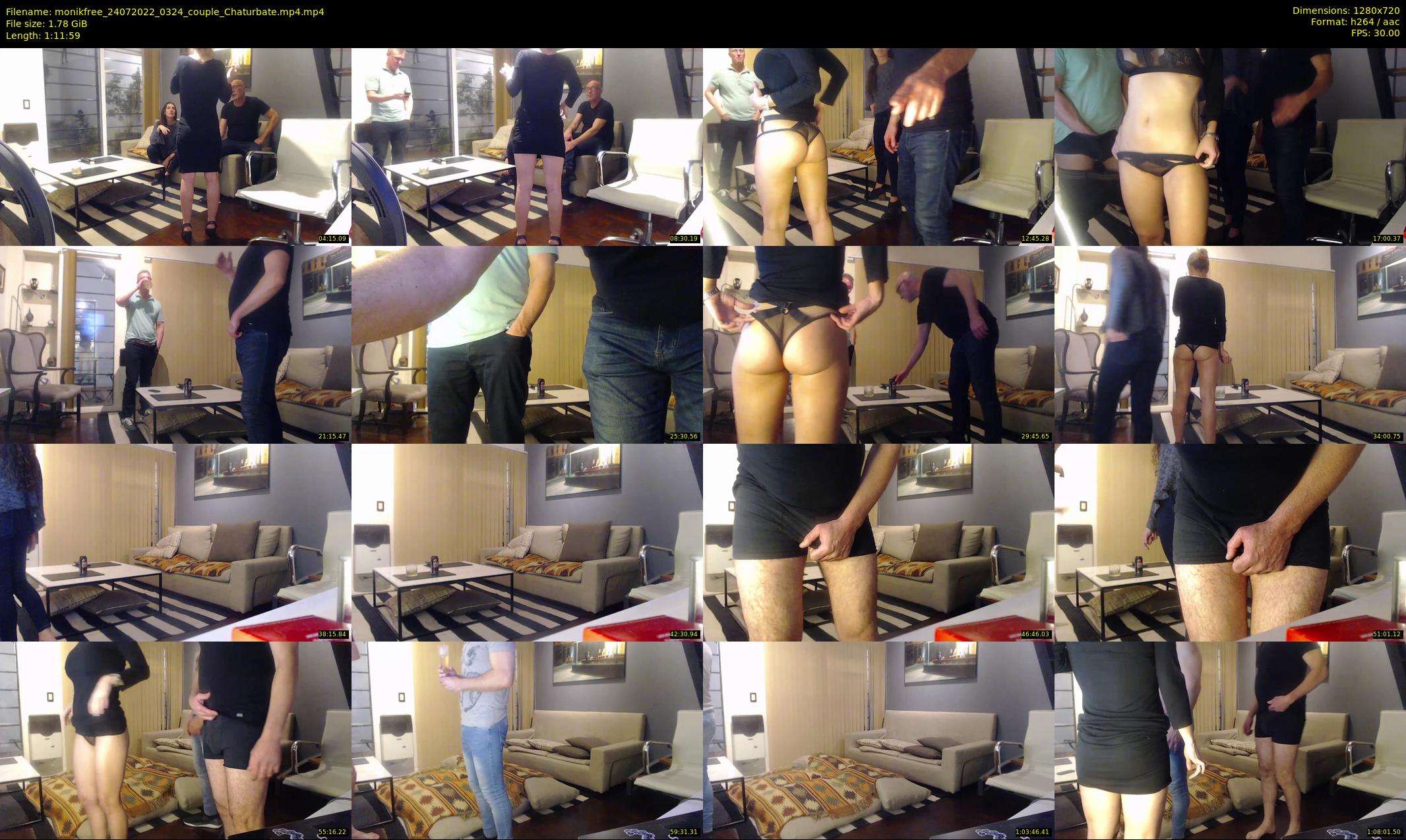 monikfree — 72 minute Chaturbate couple cam show recording, 720p, Jul 24, 2022