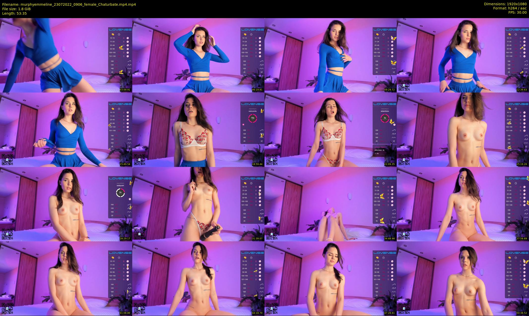 murphyemmeline — 54 minute Chaturbate female cam show recording, 1080p, Jul 23, 2022