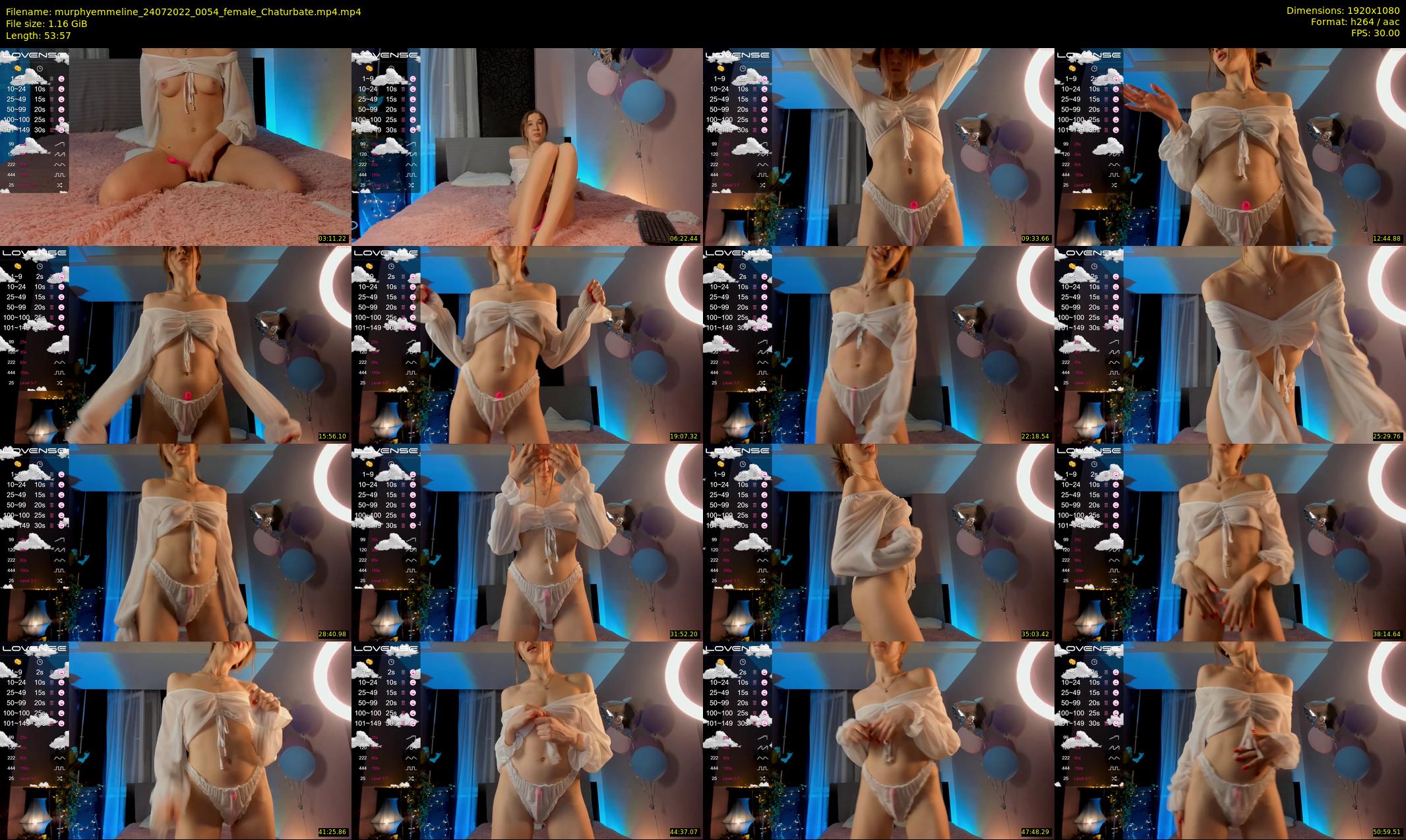murphyemmeline — 54 minute Chaturbate female cam show recording, 1080p, Jul 24, 2022