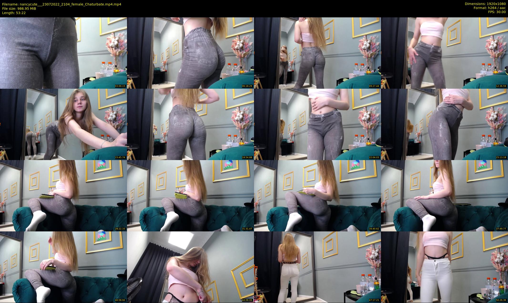 nancycute__ — 54 minute Chaturbate female cam show recording, 1080p, Jul 23, 2022