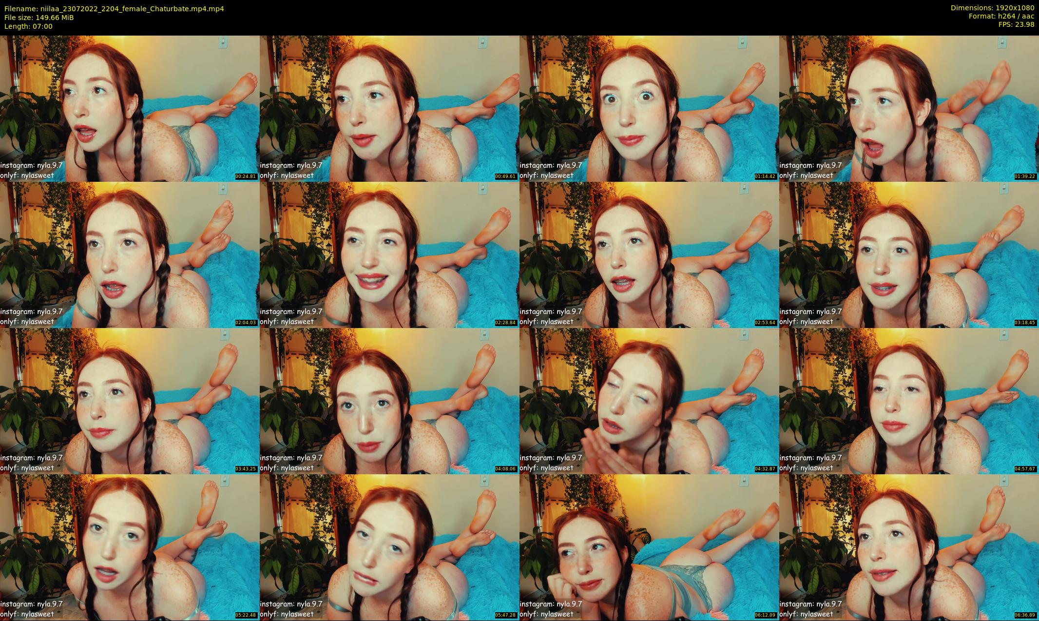 niilaa — 7 minute Chaturbate female cam show recording, 1080p, Jul 23, 2022