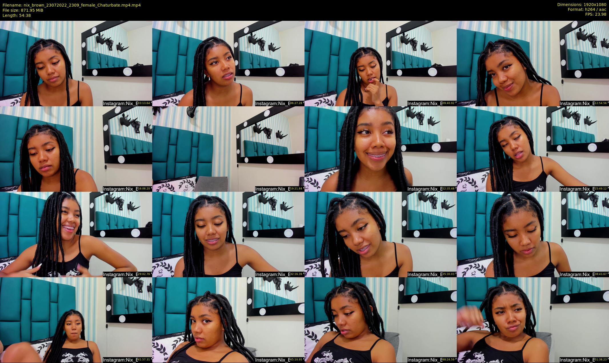 nix_brown — 55 minute Chaturbate female cam show recording, 1080p, Jul 23, 2022