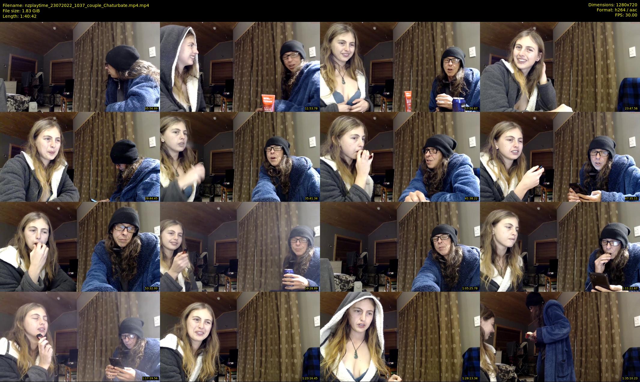 nzplaytime — 101 minute Chaturbate couple cam show recording, 720p, Jul 23, 2022