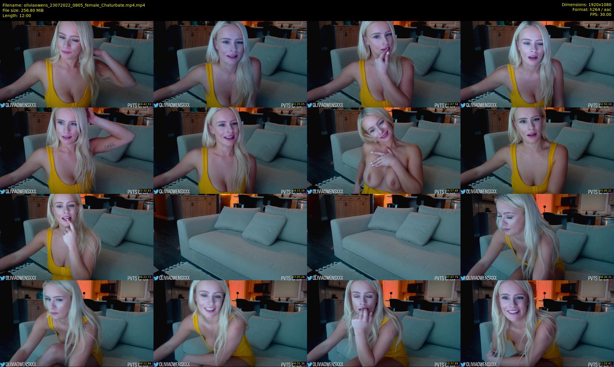 oliviaowens — 12 minute Chaturbate female cam show recording, 1080p, Jul 23, 2022