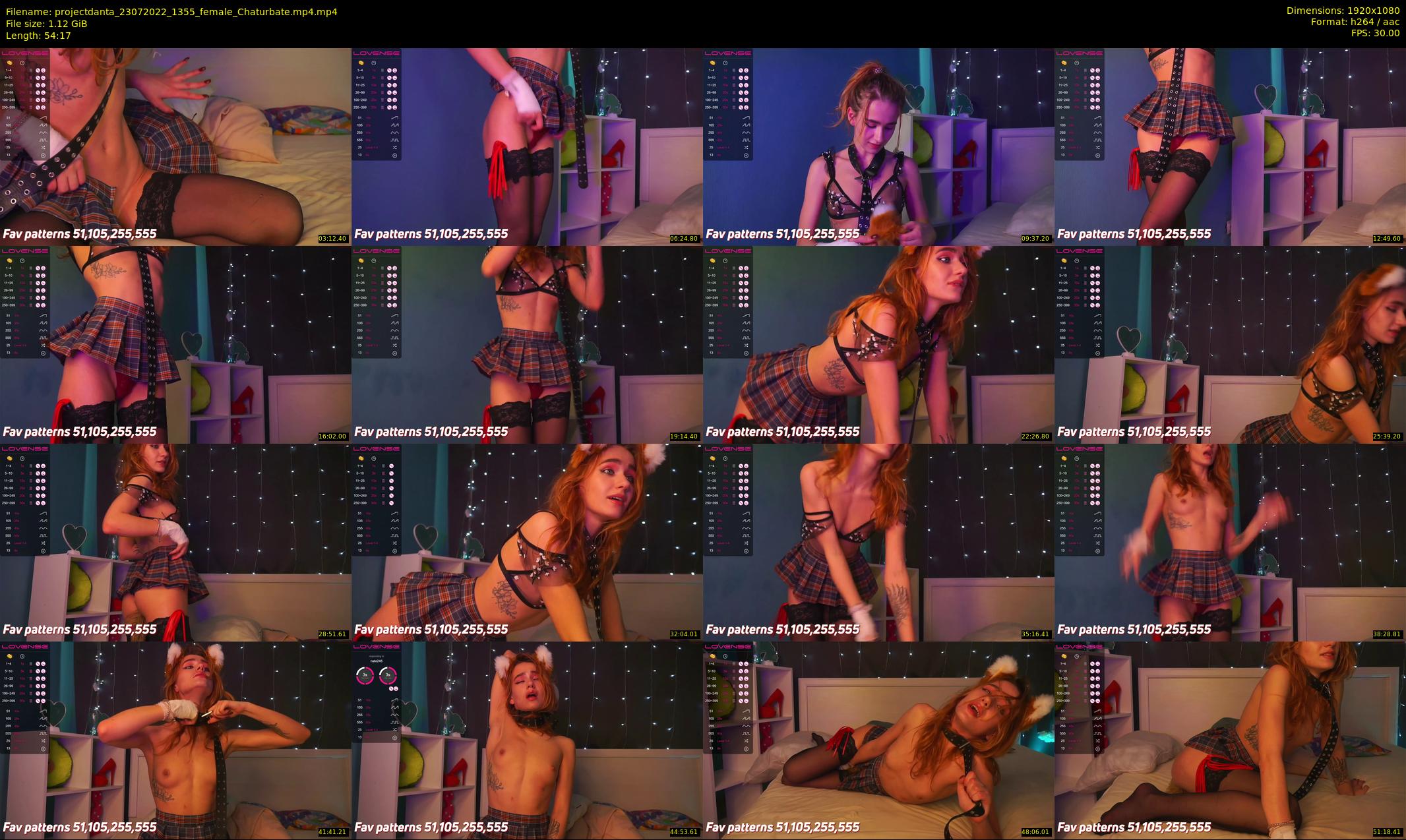 projectdanta — 55 minute Chaturbate female cam show recording, 1080p, Jul 23, 2022