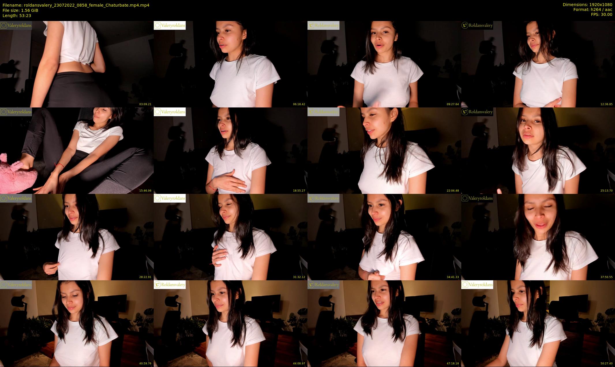 roldansvalery — 54 minute Chaturbate female cam show recording, 1080p, Jul 23, 2022