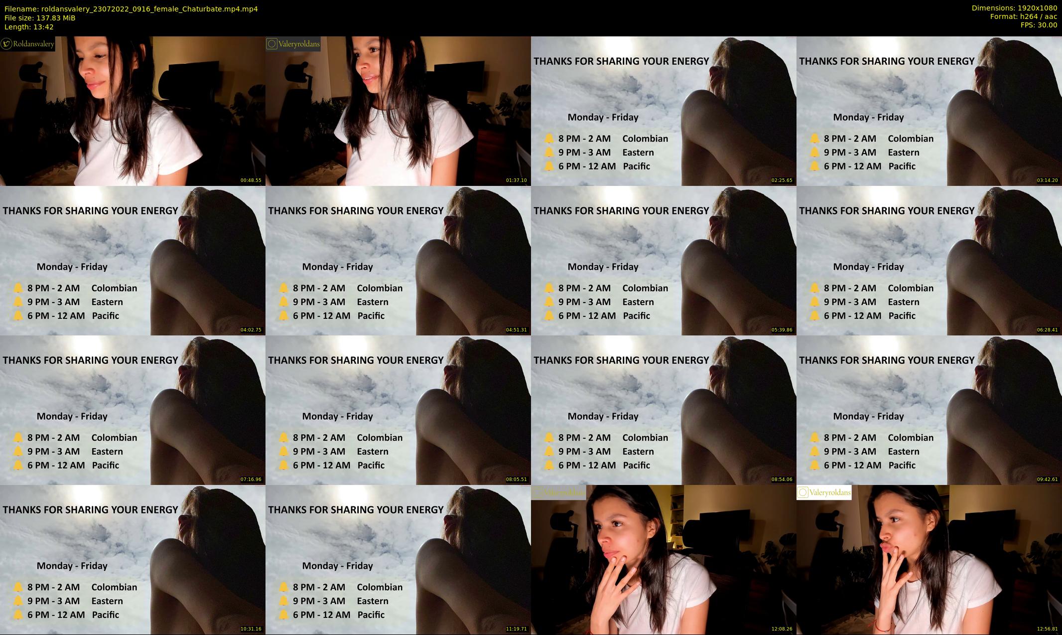 roldansvalery — 14 minute Chaturbate female cam show recording, 1080p, Jul 23, 2022