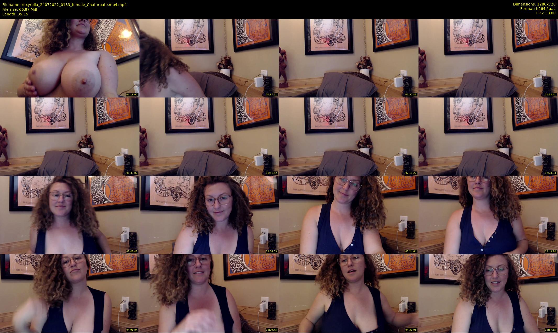 roxyrolla — 6 minute Chaturbate female cam show recording, 720p, Jul 24, 2022