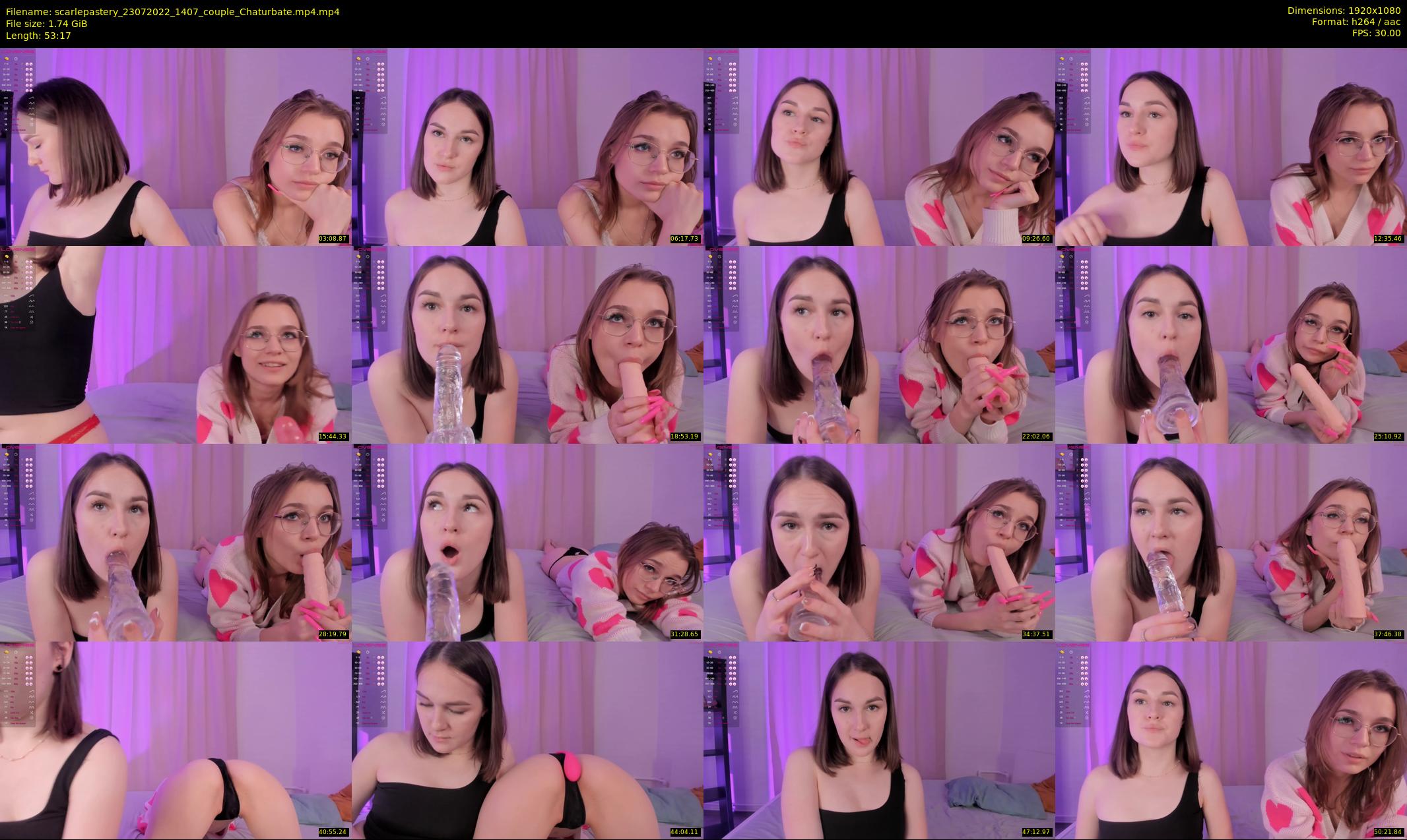 scarlepastery — 54 minute Chaturbate couple cam show recording, 1080p, Jul 23, 2022
