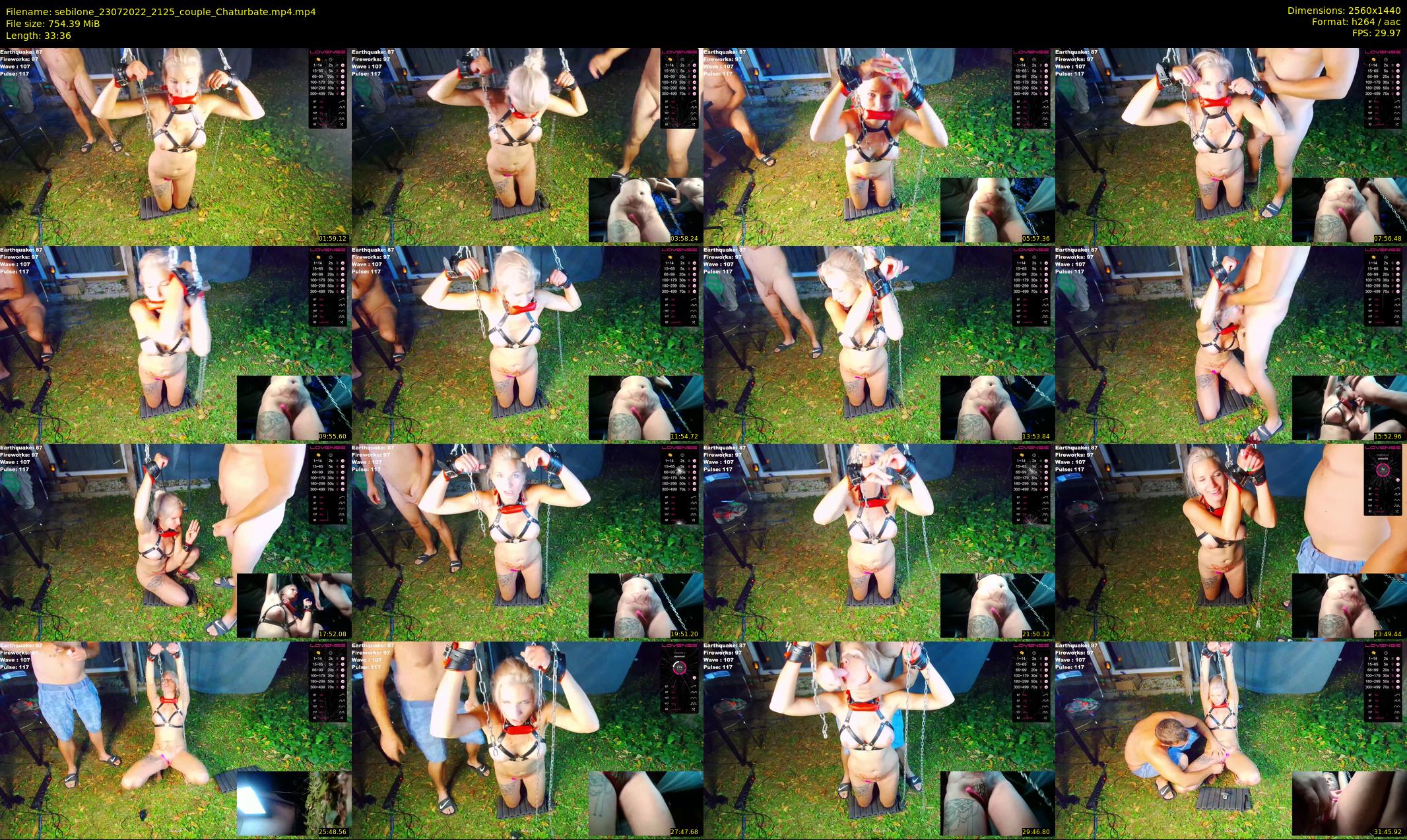 sebilone — 34 minute Chaturbate couple cam show recording, 1080p, Jul 23, 2022