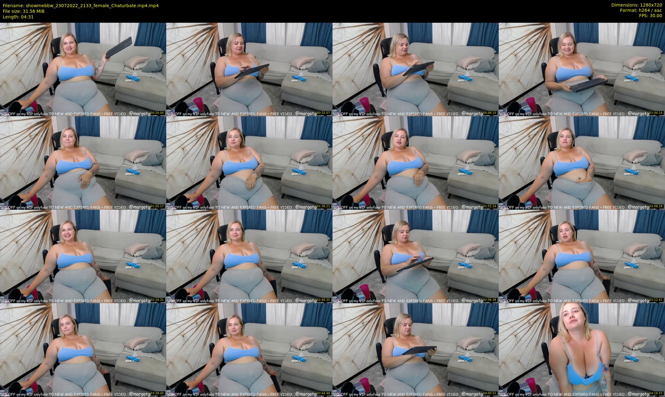 showmebbw — 5 minute Chaturbate female cam show recording, 720p, Jul 23, 2022