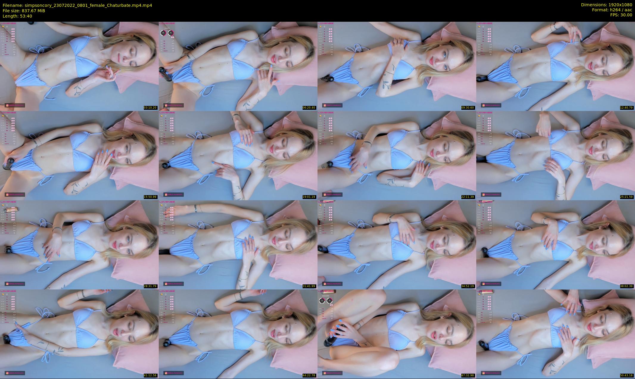 simpsoncory — 54 minute Chaturbate female cam show recording, 1080p, Jul 23, 2022