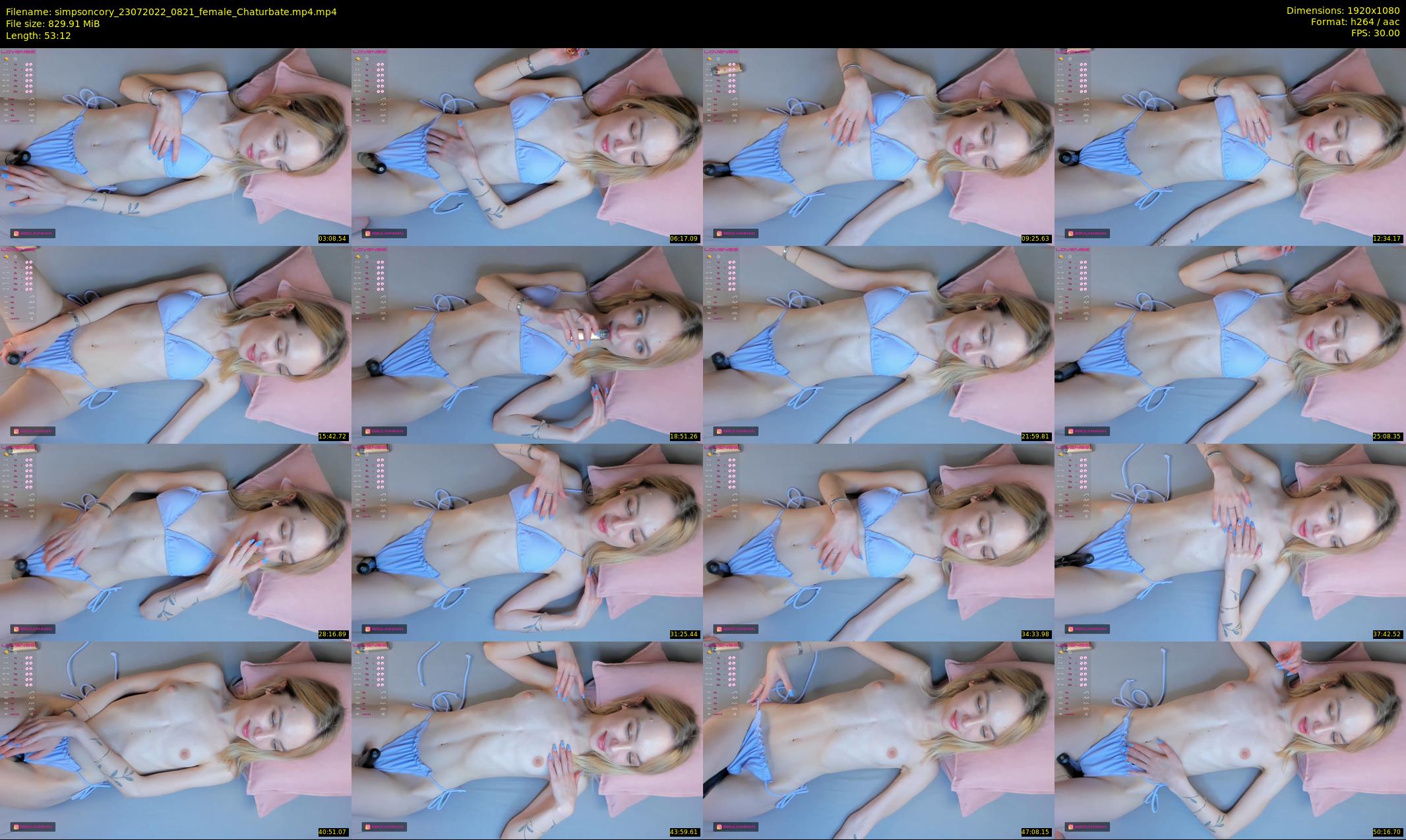 simpsoncory — 54 minute Chaturbate female cam show recording, 1080p, Jul 23, 2022