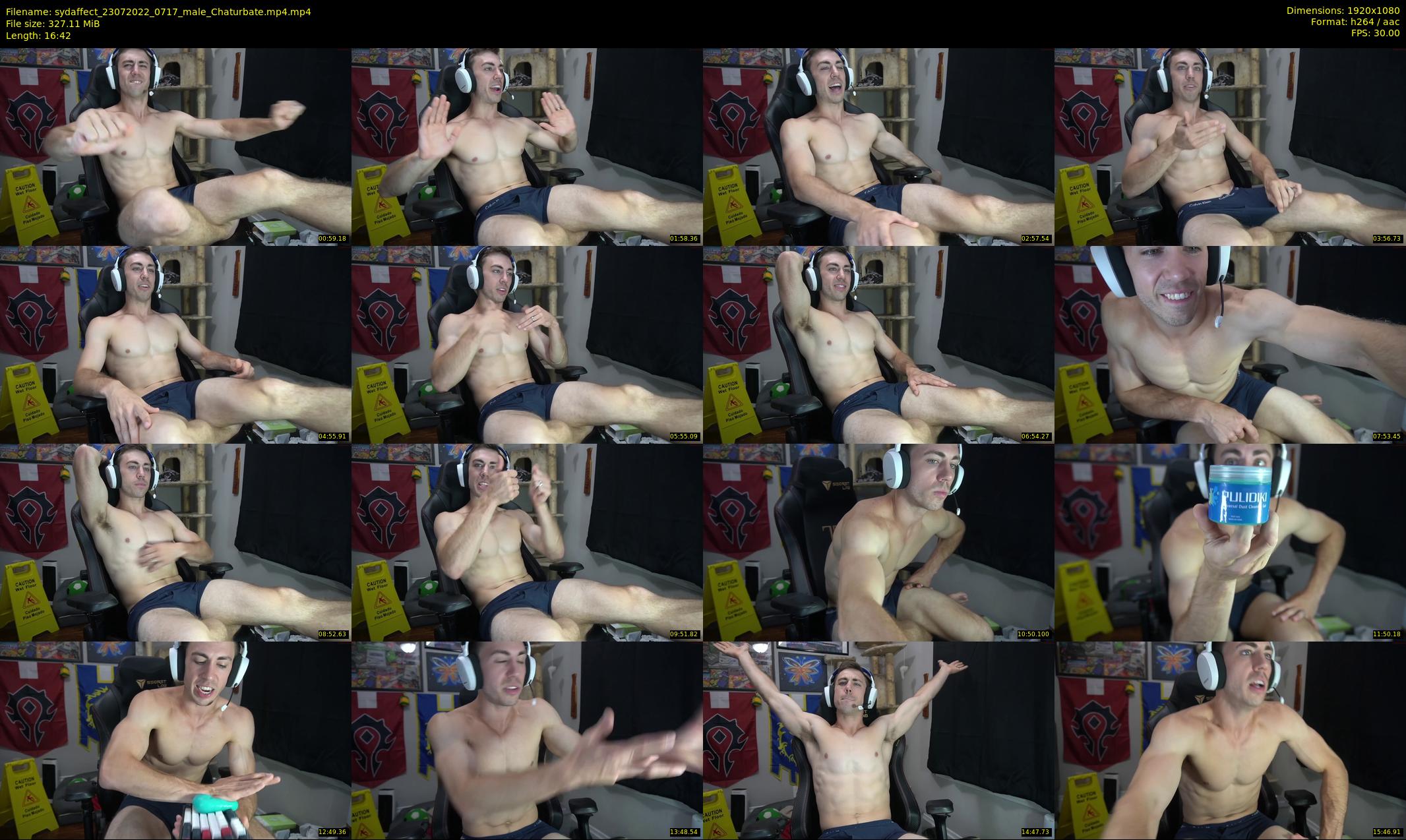 sydaffect — 17 minute Chaturbate male cam show recording, 1080p, Jul 23, 2022