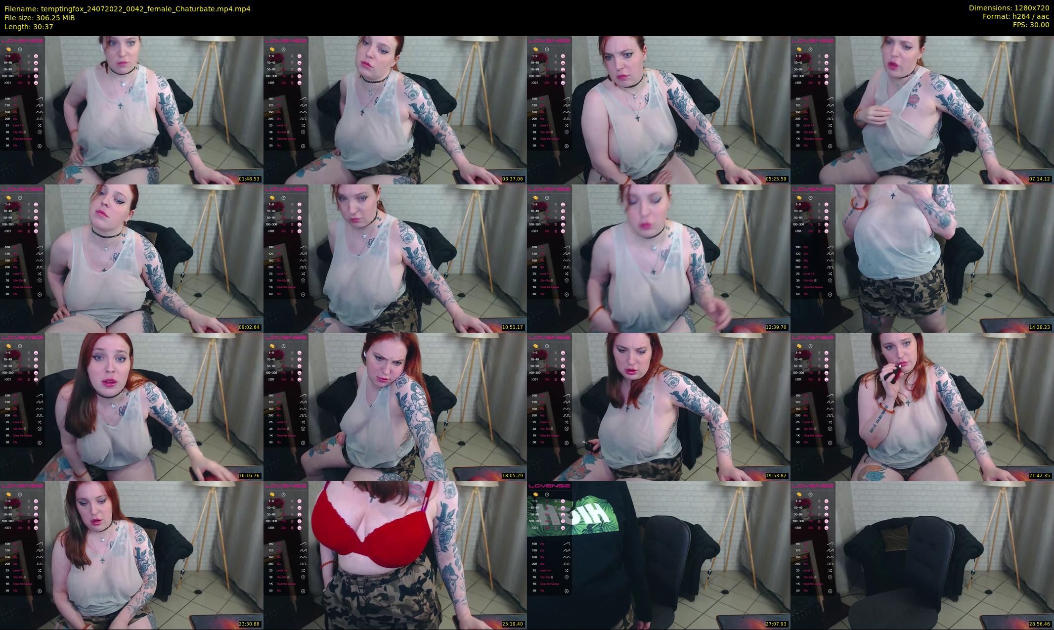 temptingfox — 31 minute Chaturbate female cam show recording, 720p, Jul 24, 2022