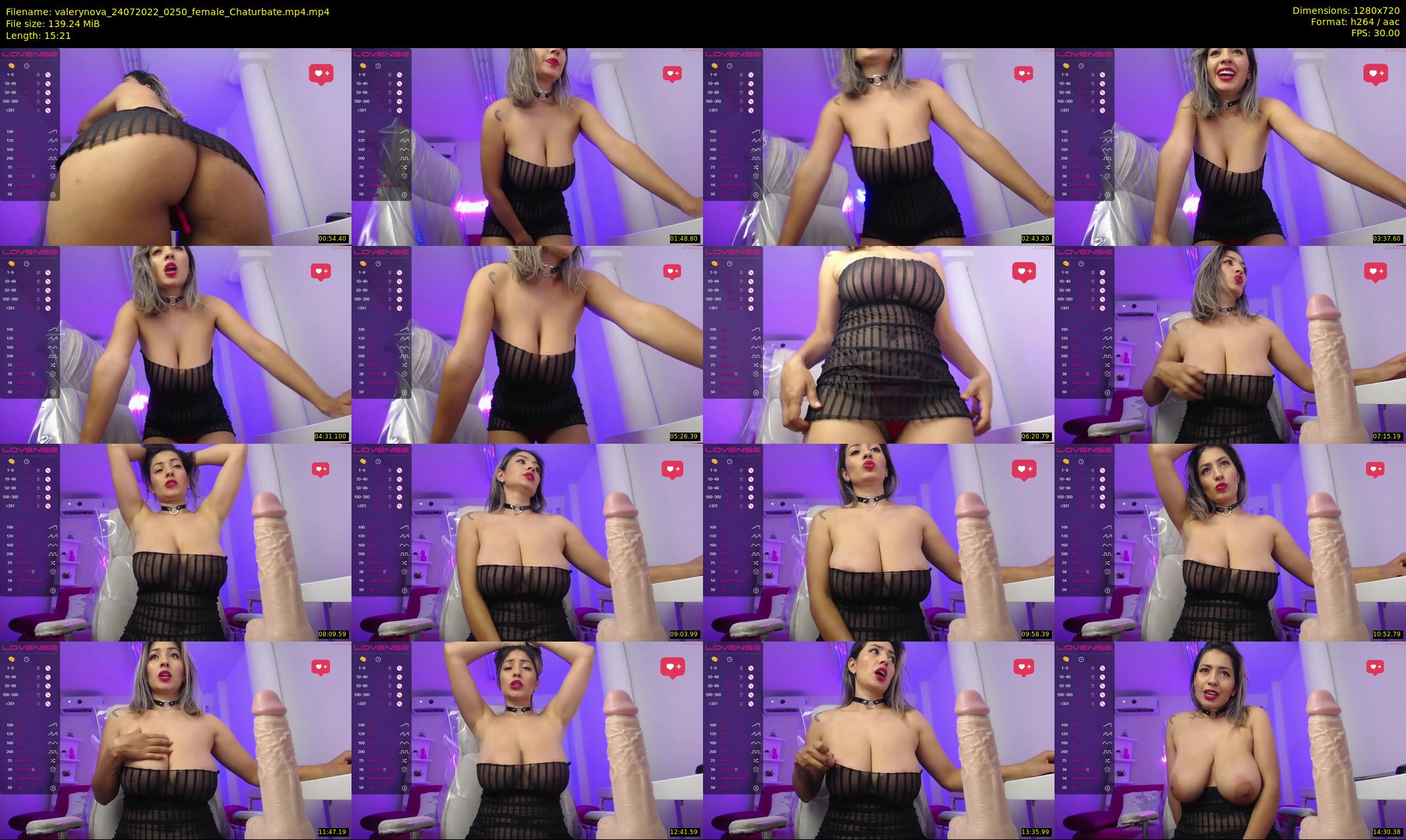 valerynova — 16 minute Chaturbate female cam show recording, 720p, Jul 24, 2022