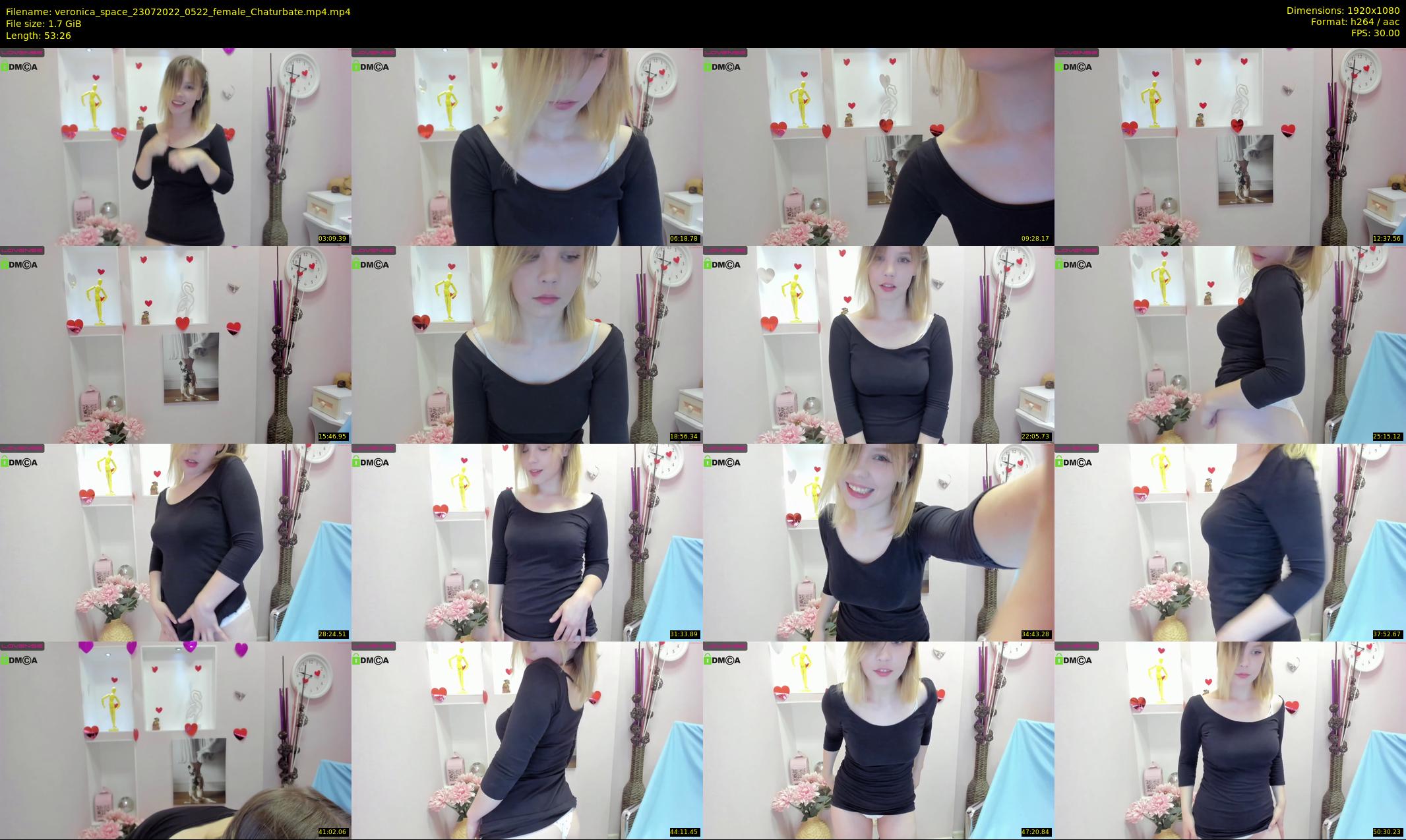 veronica_space — 54 minute Chaturbate female cam show recording, 1080p, Jul 23, 2022
