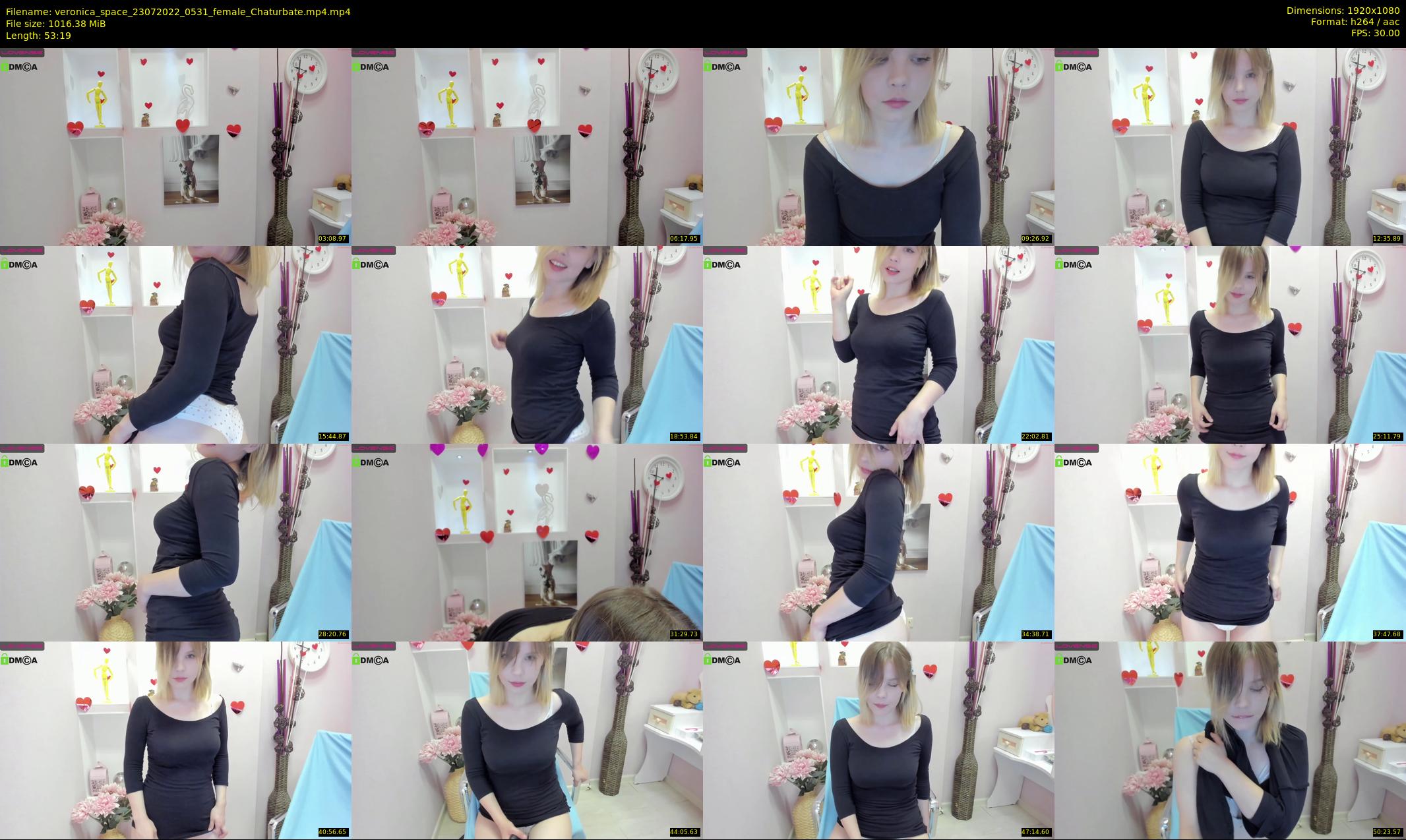 veronica_space — 54 minute Chaturbate female cam show recording, 1080p, Jul 23, 2022