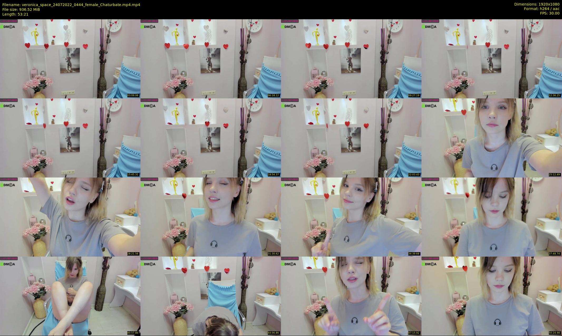 veronica_space — 54 minute Chaturbate female cam show recording, 1080p, Jul 24, 2022