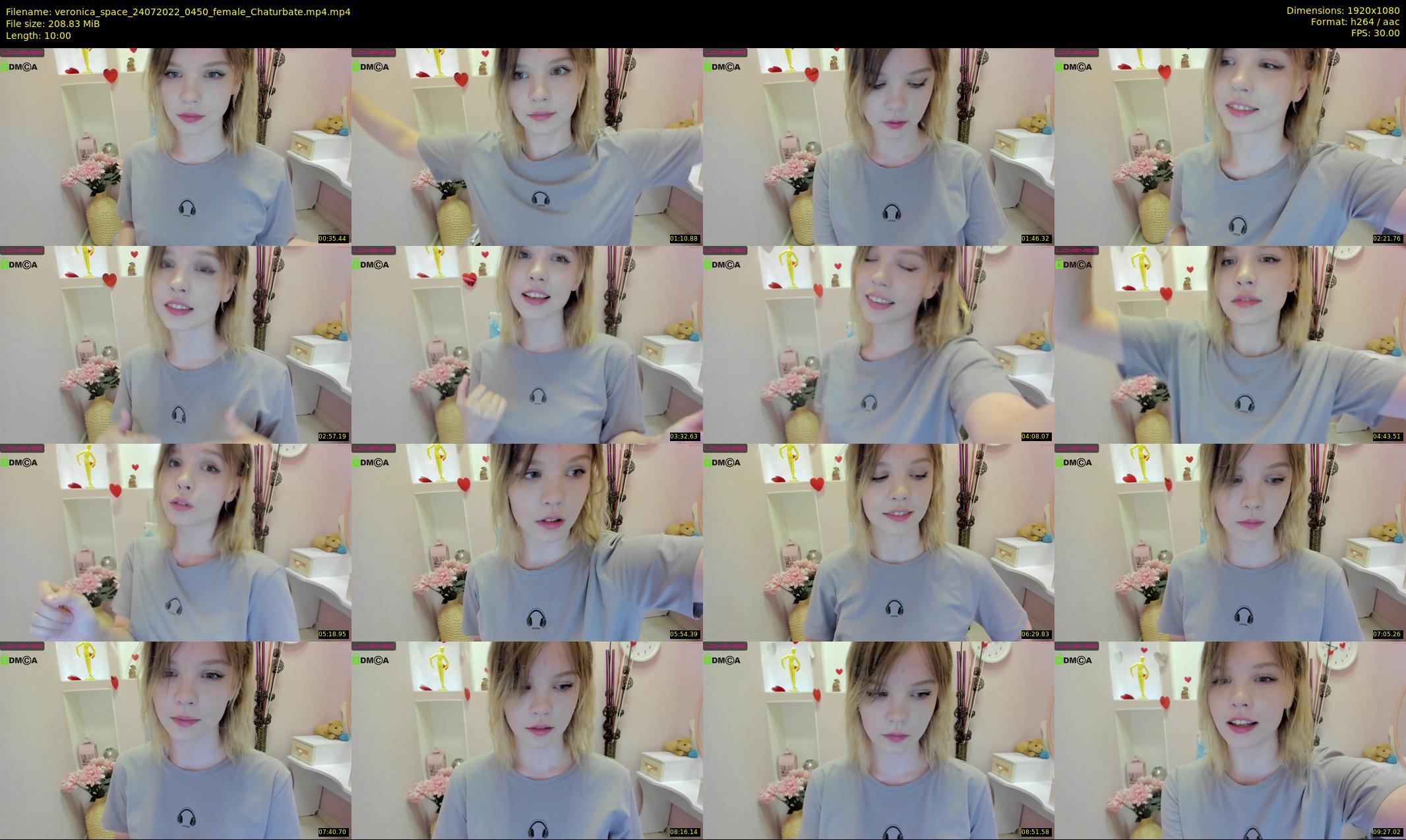 veronica_space — 10 minute Chaturbate female cam show recording, 1080p, Jul 24, 2022