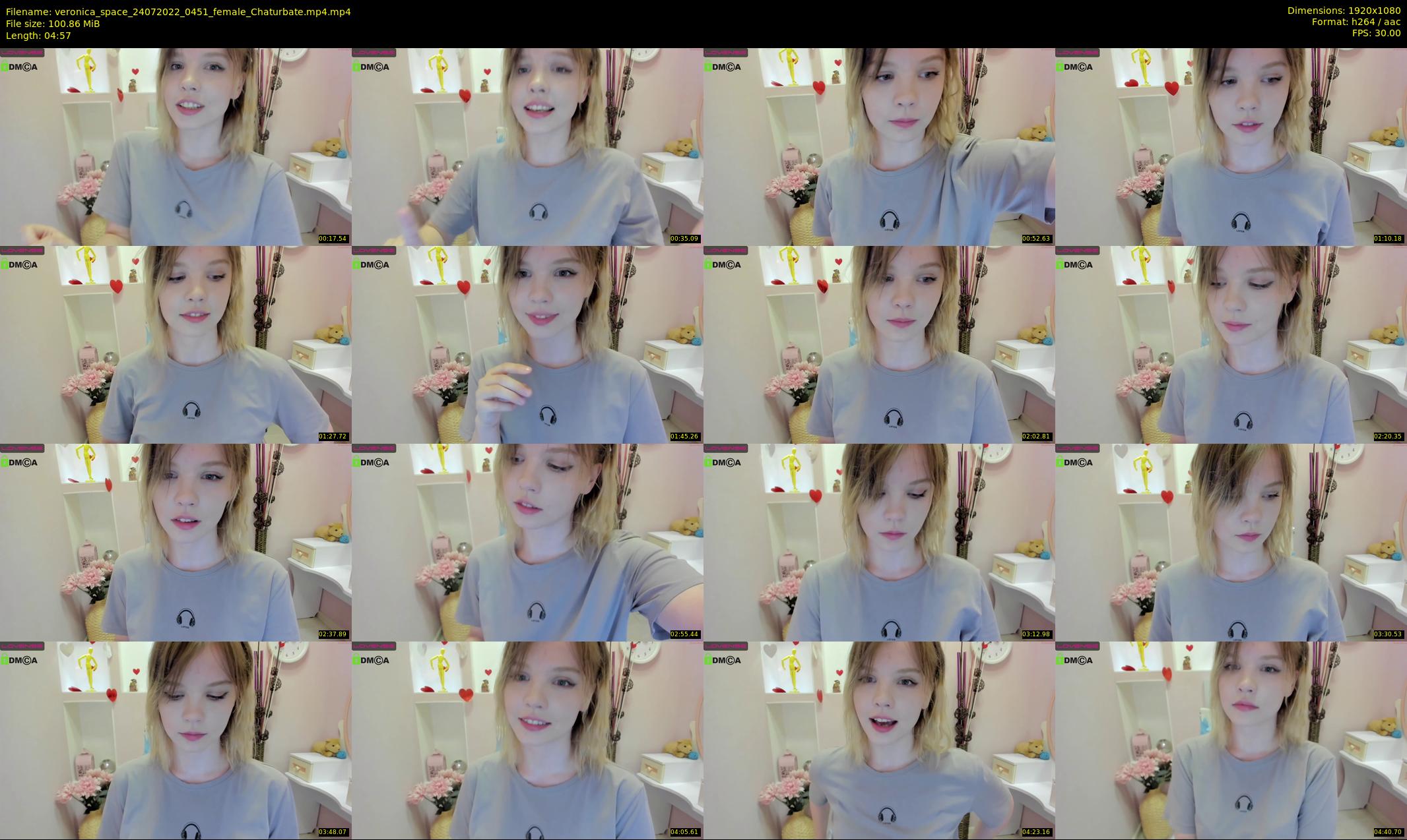 veronica_space — 5 minute Chaturbate female cam show recording, 1080p, Jul 24, 2022