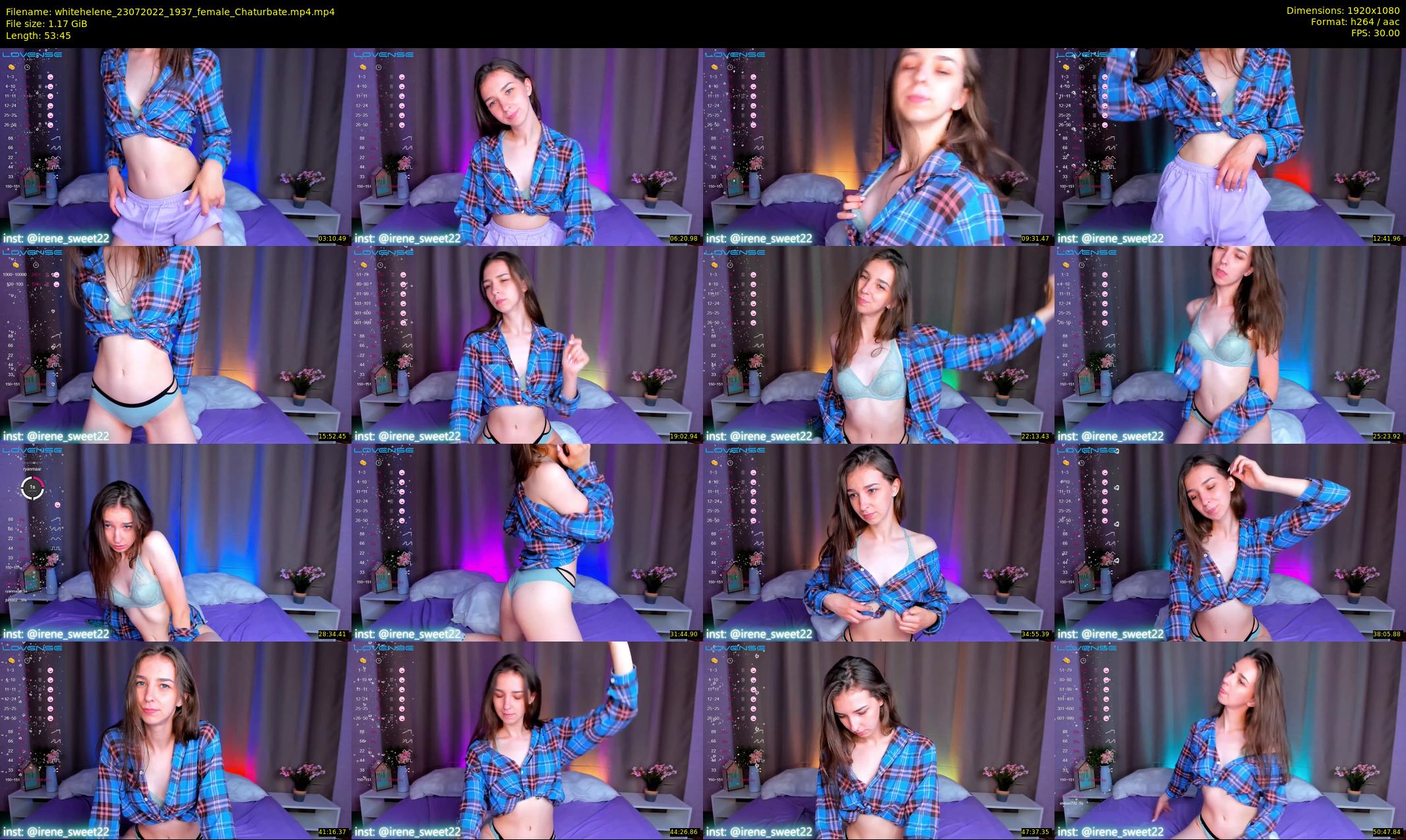 whitehelene — 54 minute Chaturbate female cam show recording, 1080p, Jul 23, 2022