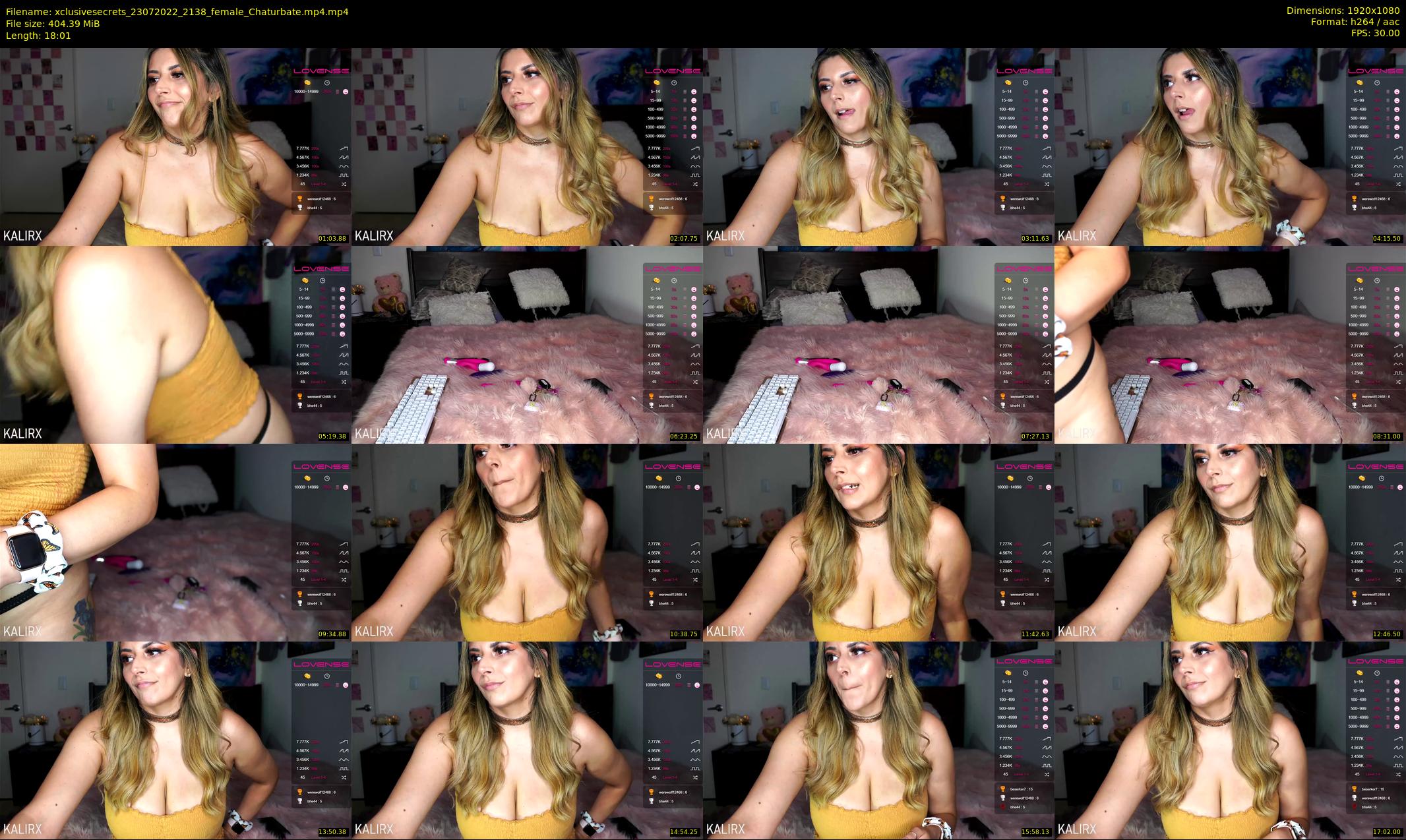 xclusivesecrets — 19 minute Chaturbate female cam show recording, 1080p, Jul 23, 2022