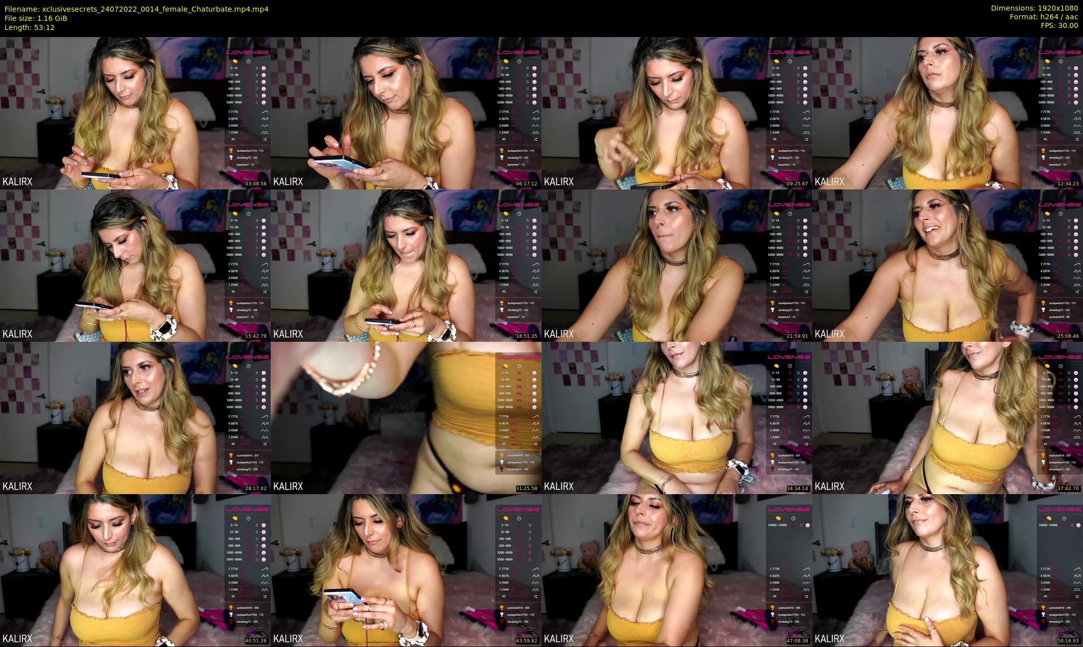 xclusivesecrets — 54 minute Chaturbate female cam show recording, 1080p, Jul 24, 2022