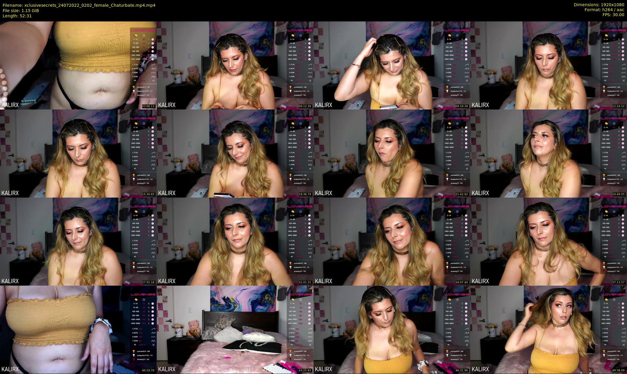 xclusivesecrets — 53 minute Chaturbate female cam show recording, 1080p, Jul 24, 2022