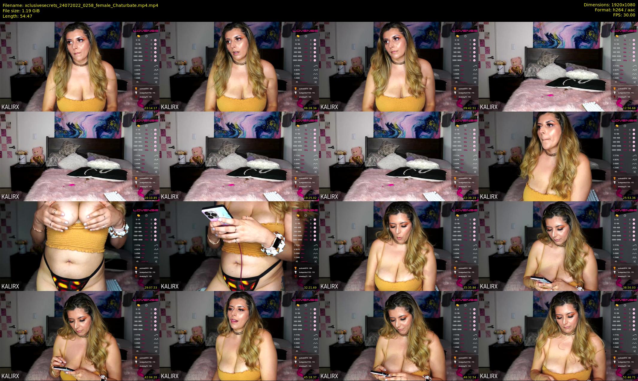 xclusivesecrets — 55 minute Chaturbate female cam show recording, 1080p, Jul 24, 2022