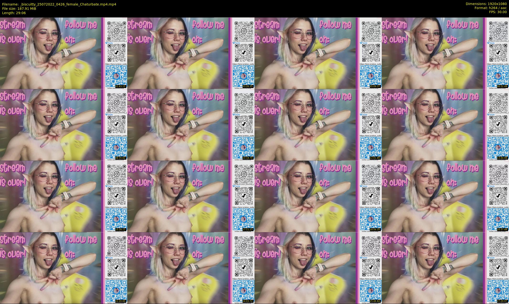 _biscuitty — 30 minute Chaturbate female cam show recording, 1080p, Jul 25, 2022
