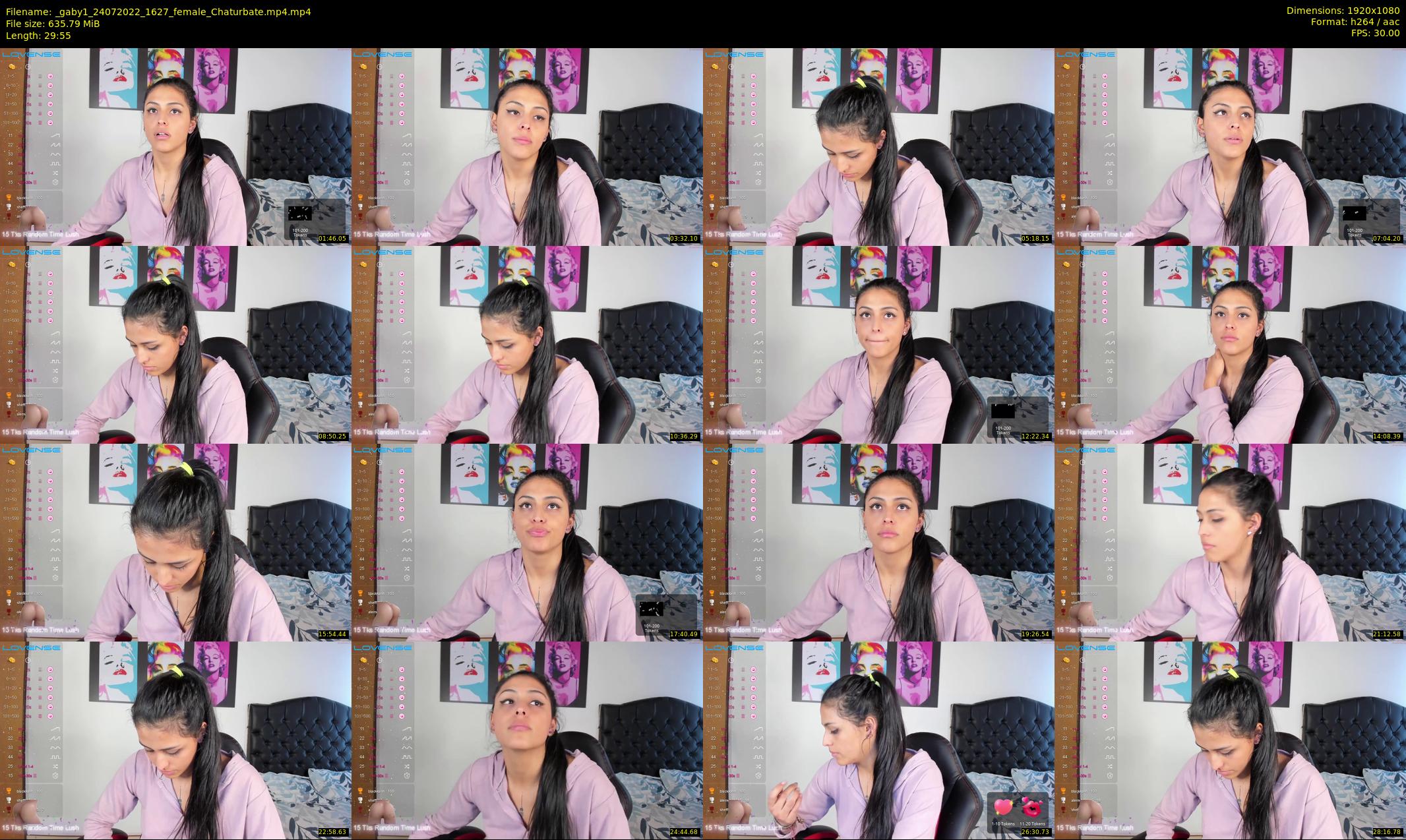 _gaby1 — 30 minute Chaturbate female cam show recording, 1080p, Jul 24, 2022