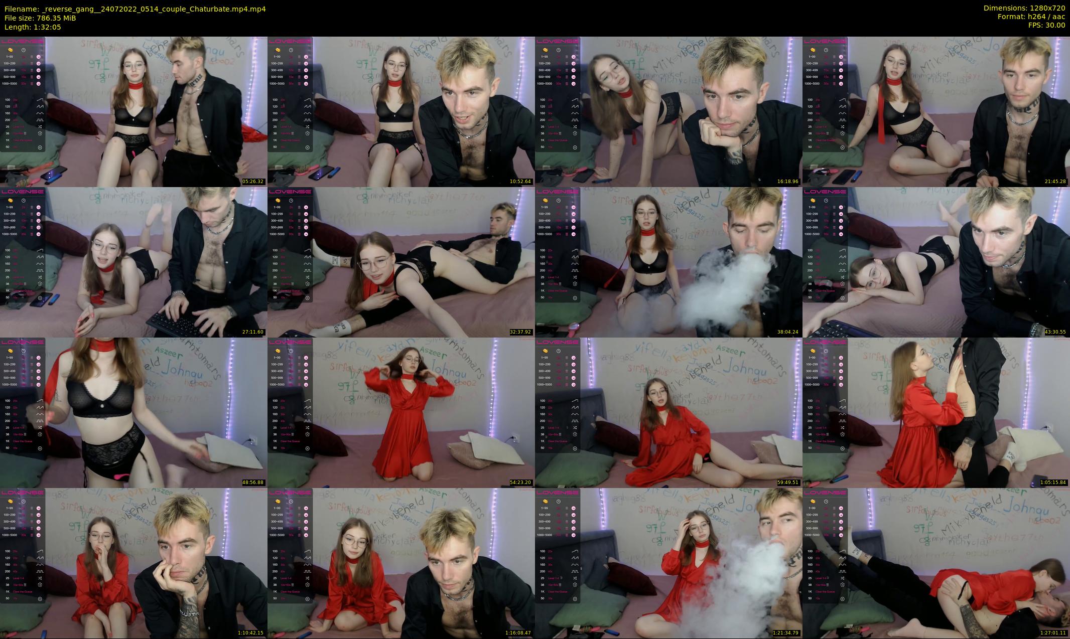 _reverse_gang_ — 93 minute Chaturbate couple cam show recording, 720p, Jul 24, 2022